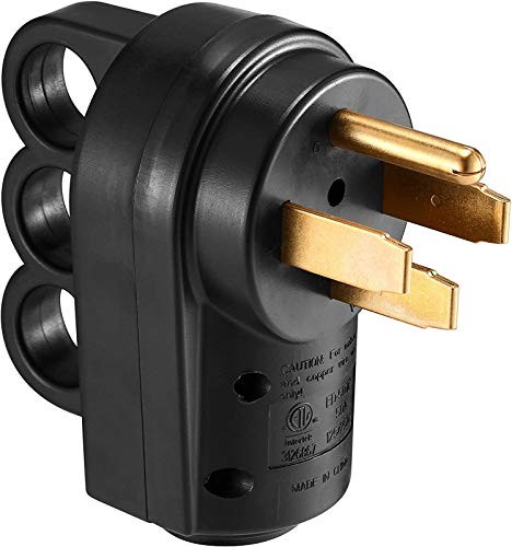 50AMP RV Male Plug 125V/250V 4 Prong Connector ETL