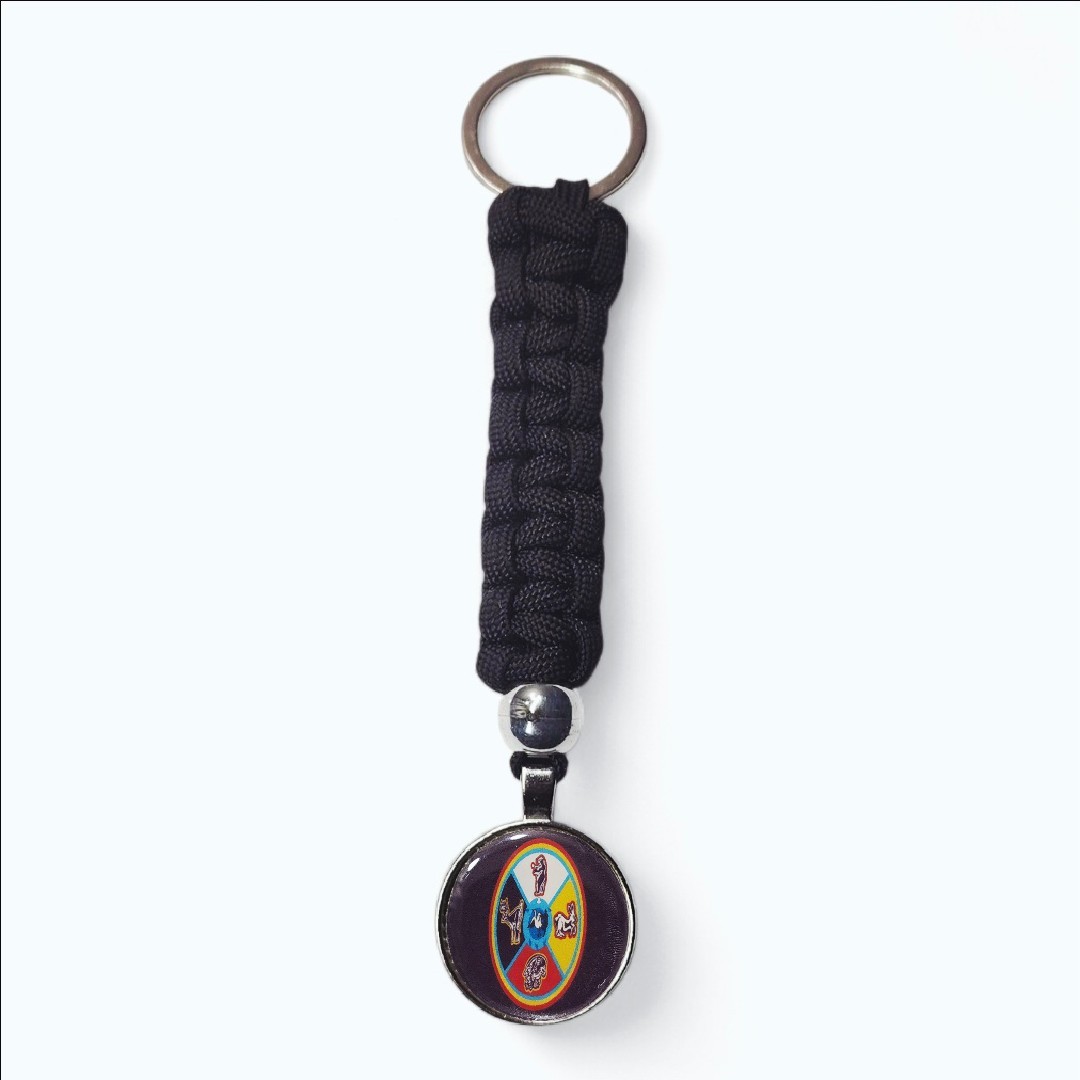 The Flag of The Sault Ste. Marie Tribe of Chippewa Indians Keychain Accessory