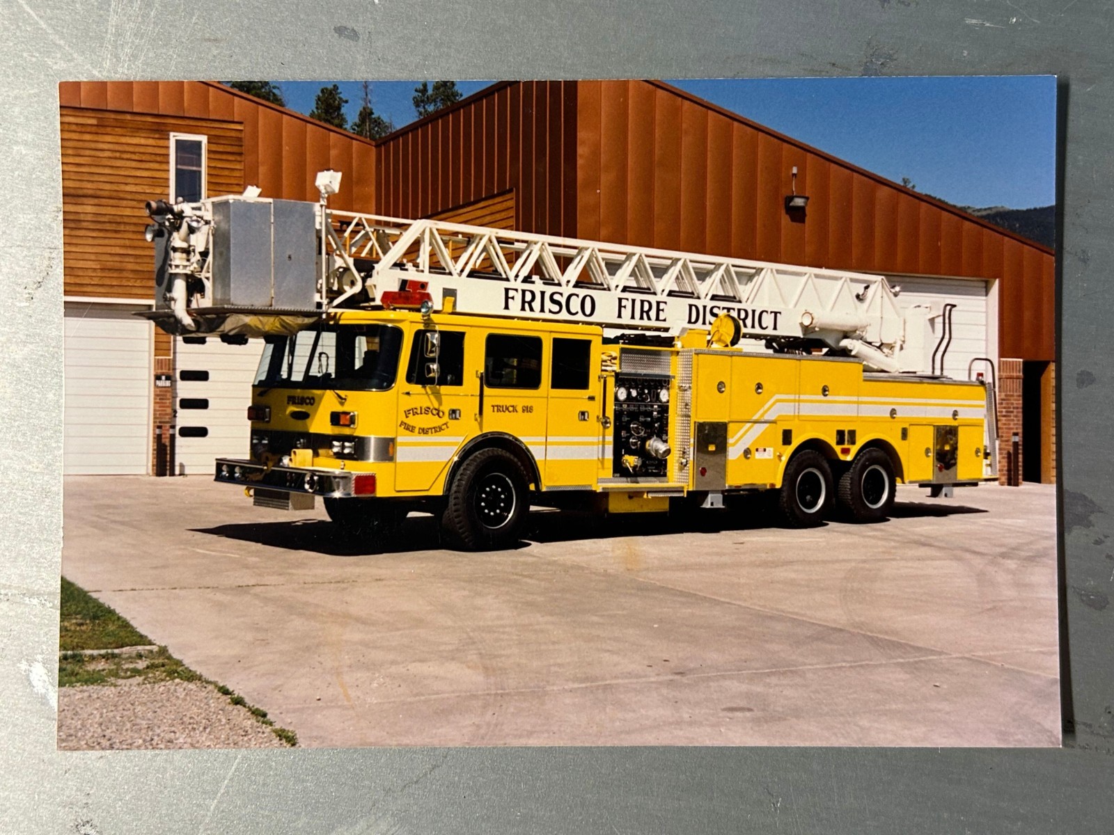 Frisco CO 1980 Pierce Arrow 100' RM Tower Fire Apparatus Photo A65