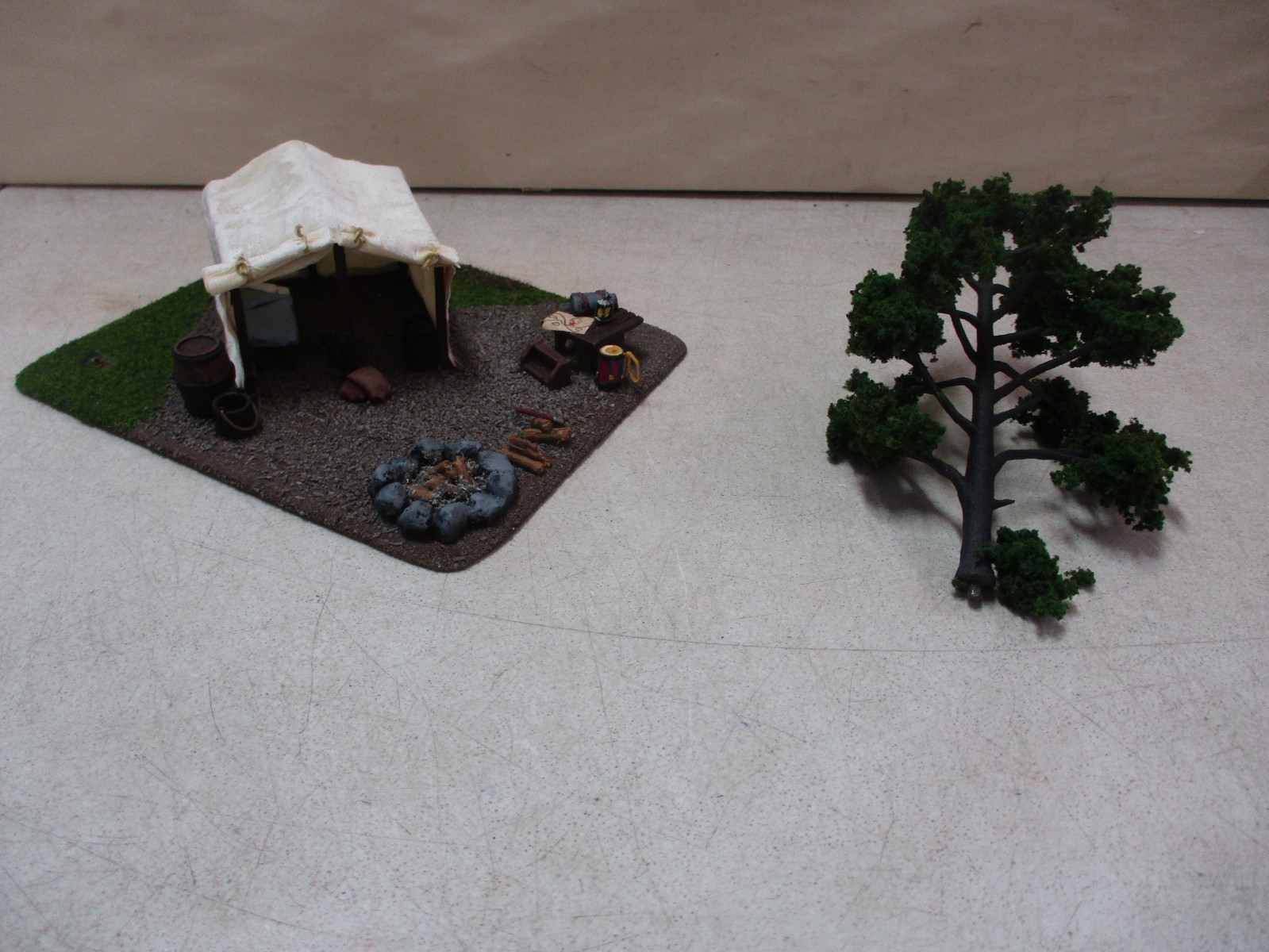 Civil War Encampment with Tent for Wargaming
