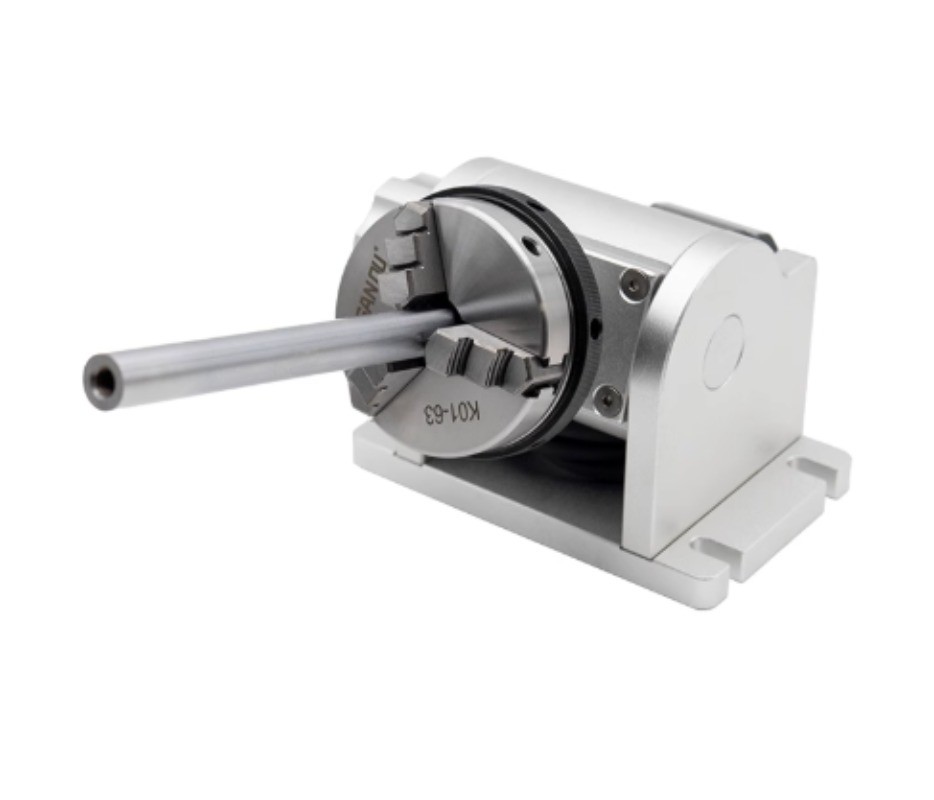 Rotating Marking Workbench with Adjustable Angle Three-Jaw Rotary Clamping