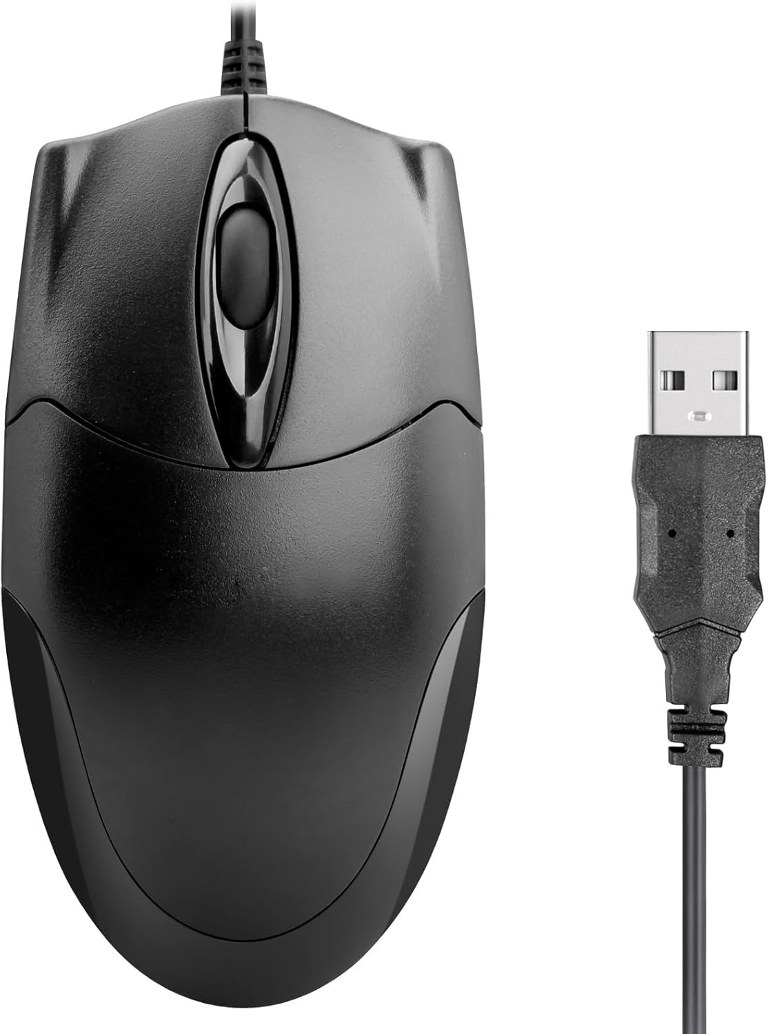 Wired Office Mouse, USB Interface, Ergonomic Design, 3-Button Optical Mouse,1...