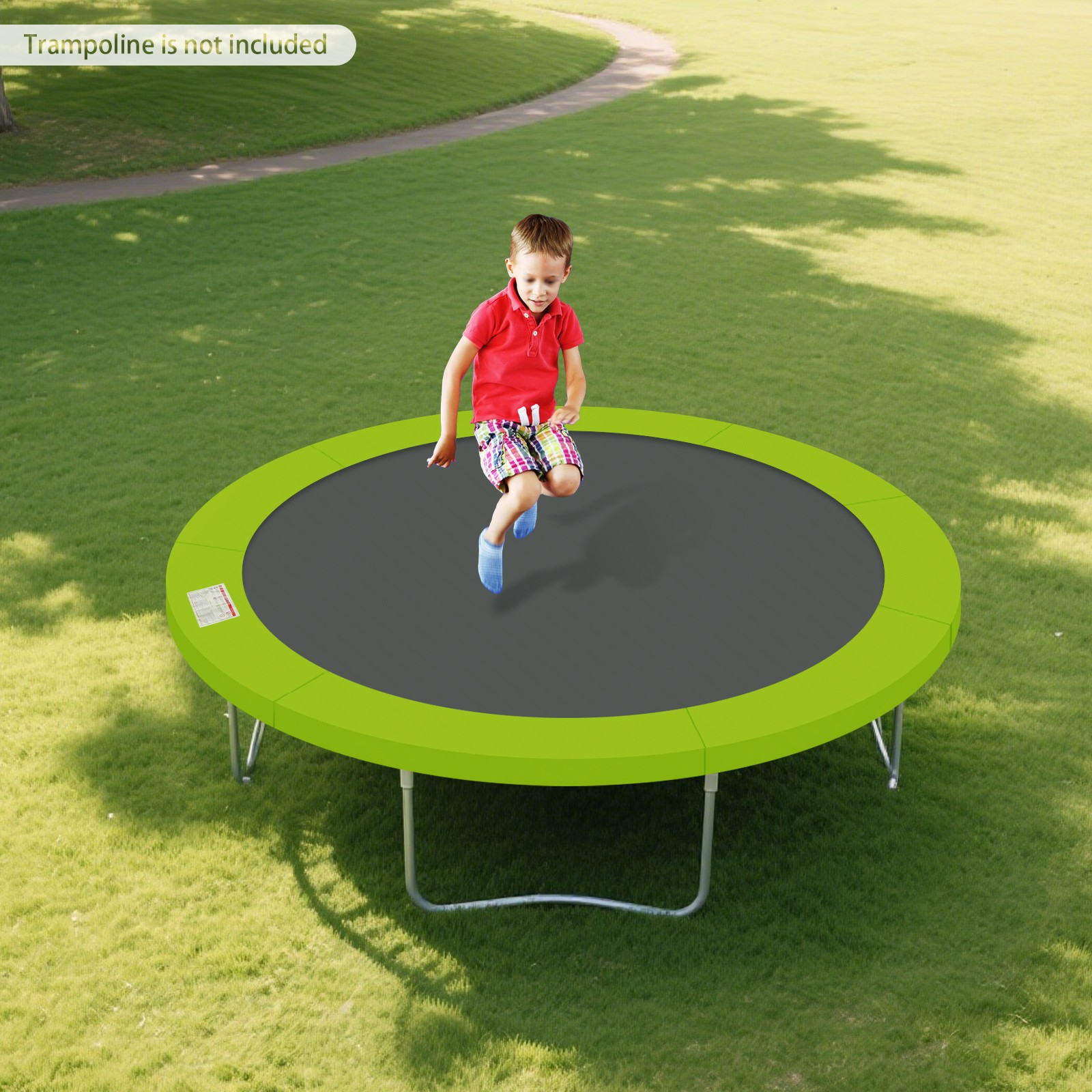 12Ft Trampoline Replacement Safety Pad for Protect Edge Cover Spring, Green
