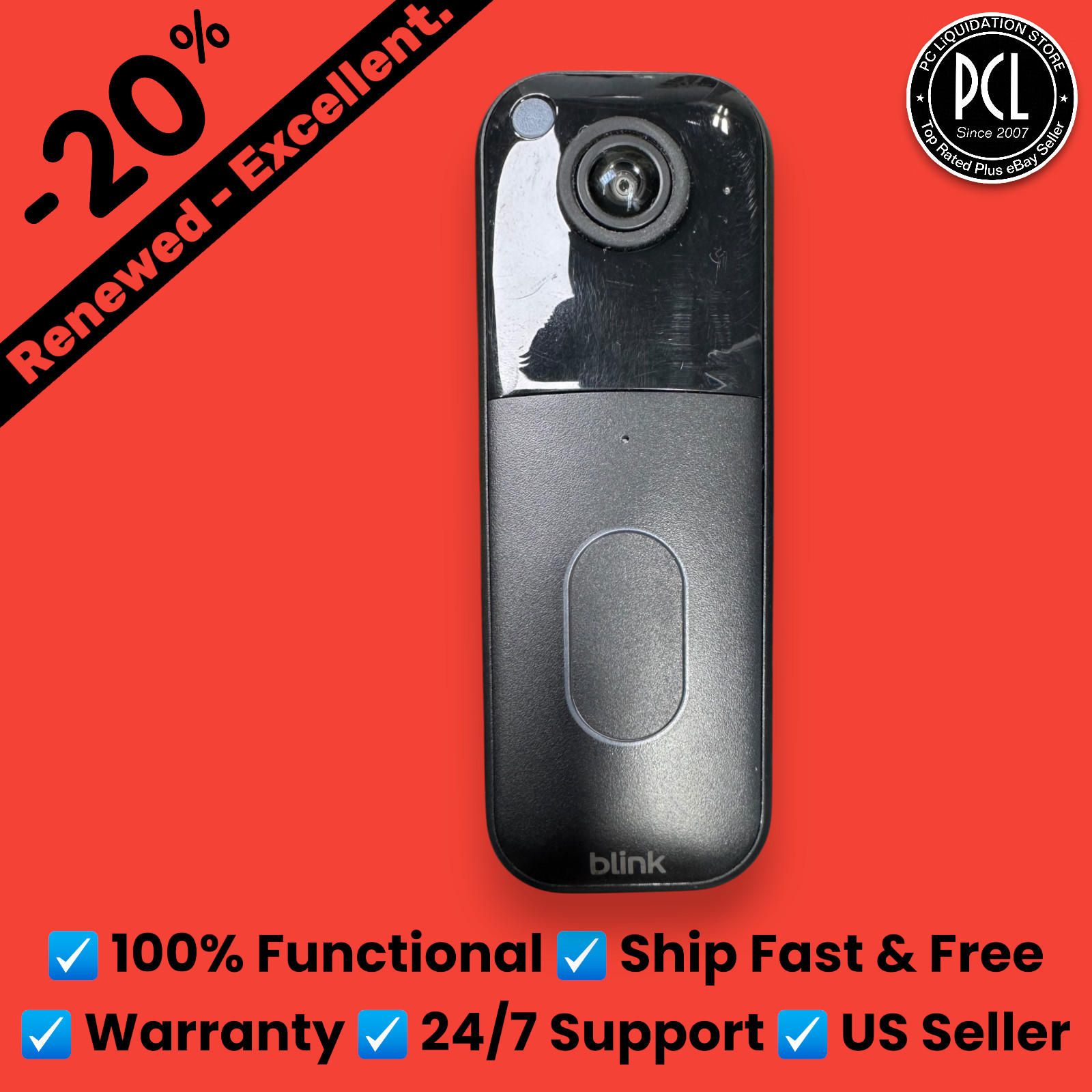 ✅ Blink Video Doorbell Smart 2nd Gen Wifi Two-way Audio Video Wired/Battery ✅