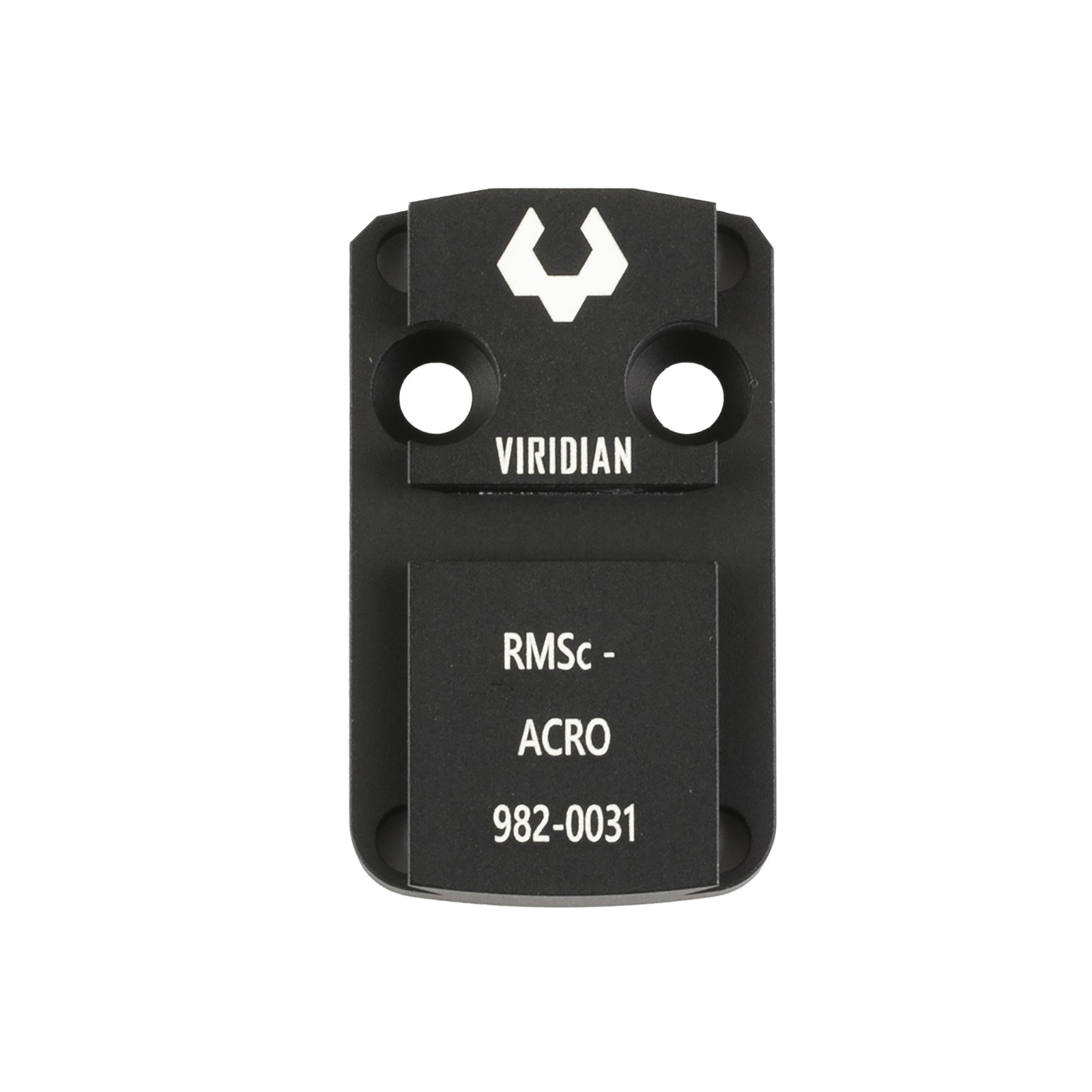 Viridian 9820031 RFX 44 Shield RMSc Mounting Adapter  Black Anodized