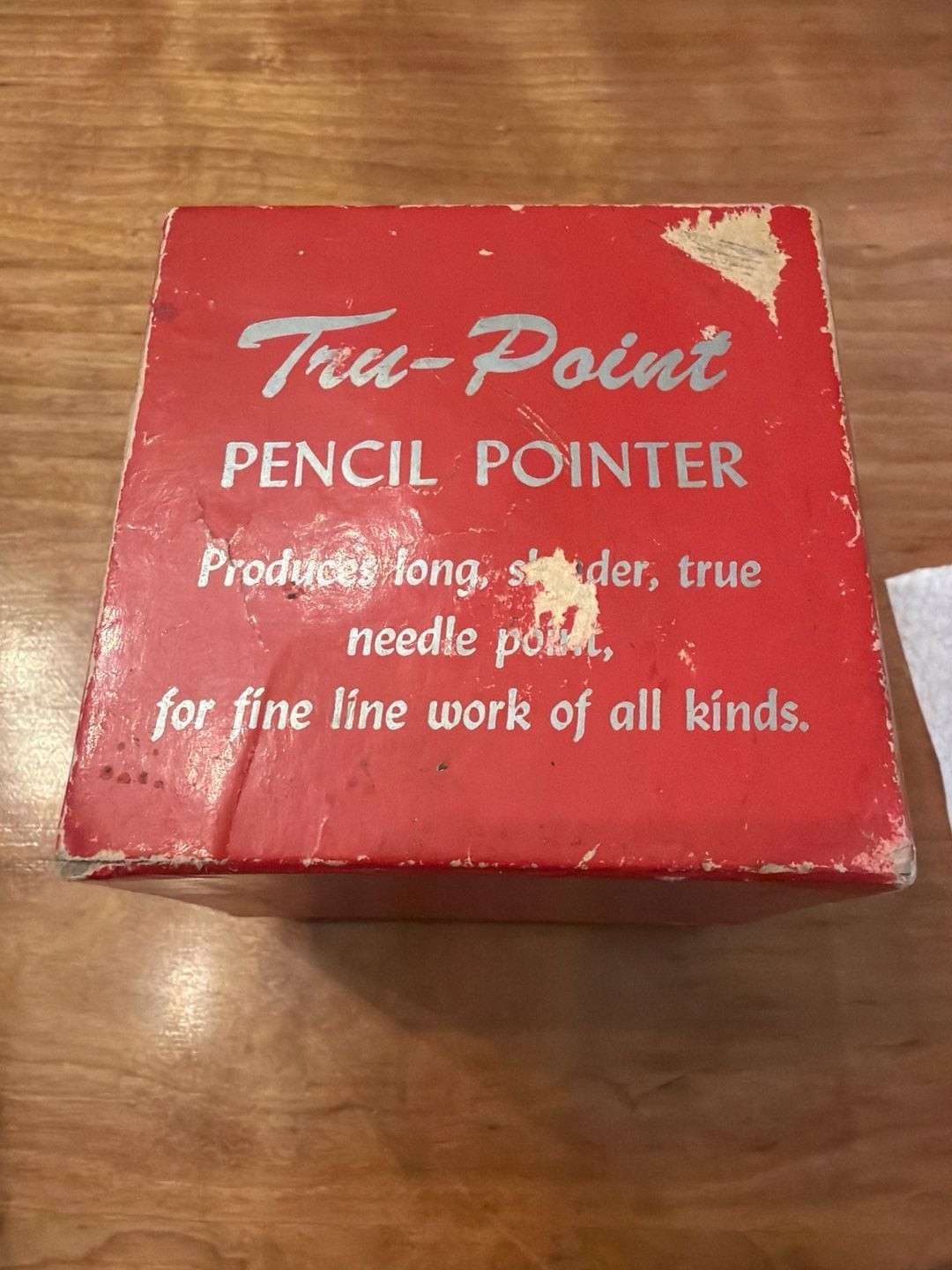 Vintage Tru-Point Draftsman's Pencil Pointer Lead Sharpener with Original Box