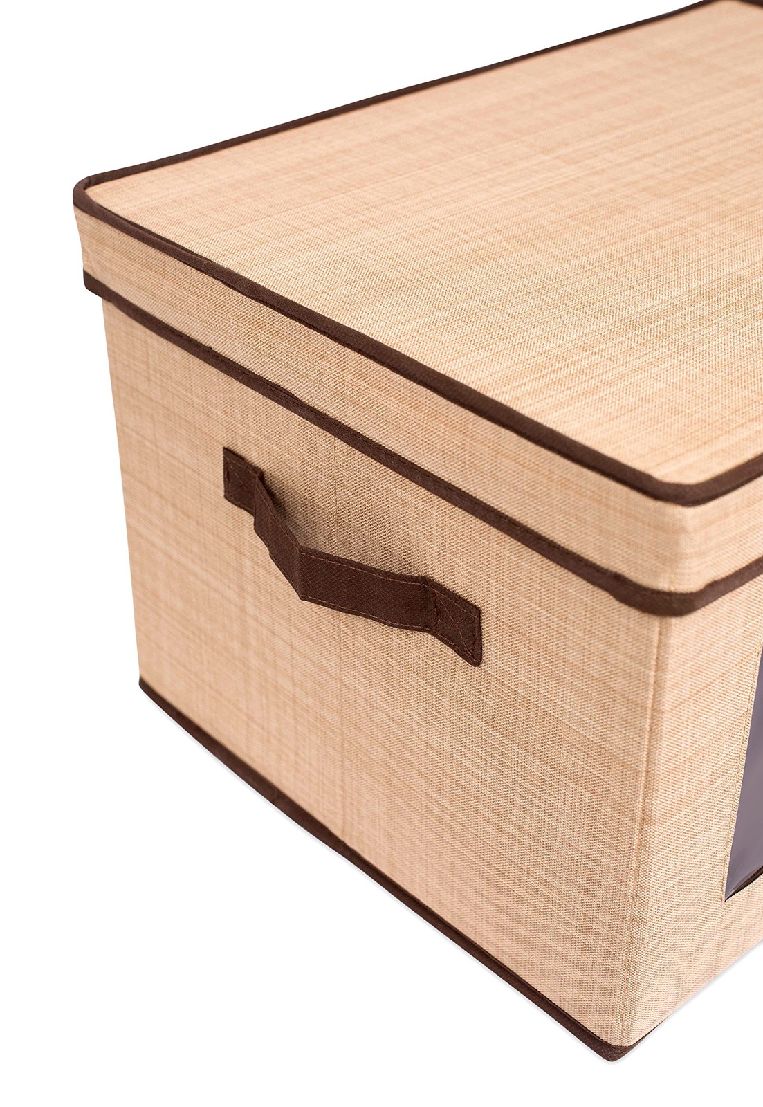 Internet's Storage Box with Window - Durable Storage Bin Basket Containers with