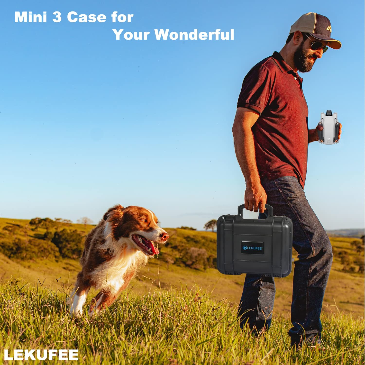 Small Waterproof Hard Case for DJI Mini 3 Pro/3 Drone Accessories (Case Only,...