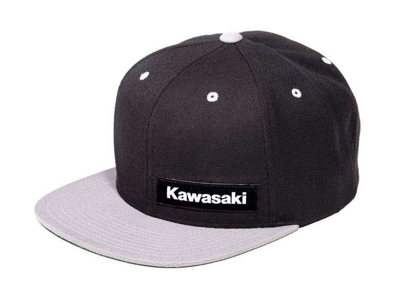 FX Kawasaki Snapback Wedge Hat Gray Black 23-86100