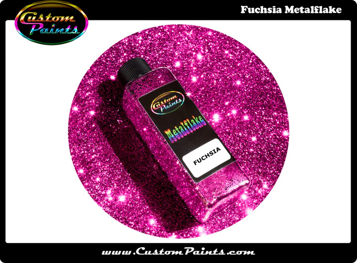 Metal Flake - FUCHSIA - Premium Quality, Auto Grade, Custom Paint, Plasti Dip