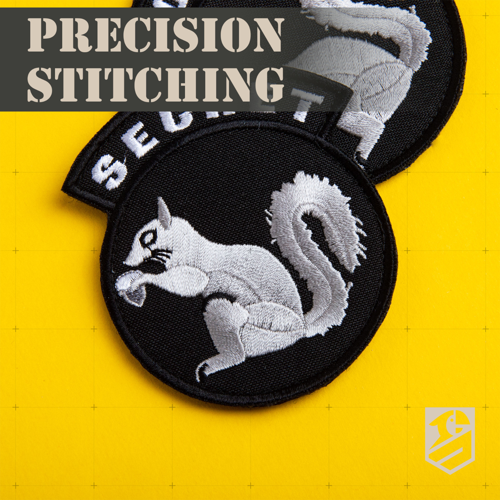 2Pcs Secret Squirrel Patch Set – Embroidered Tactical Military Patches
