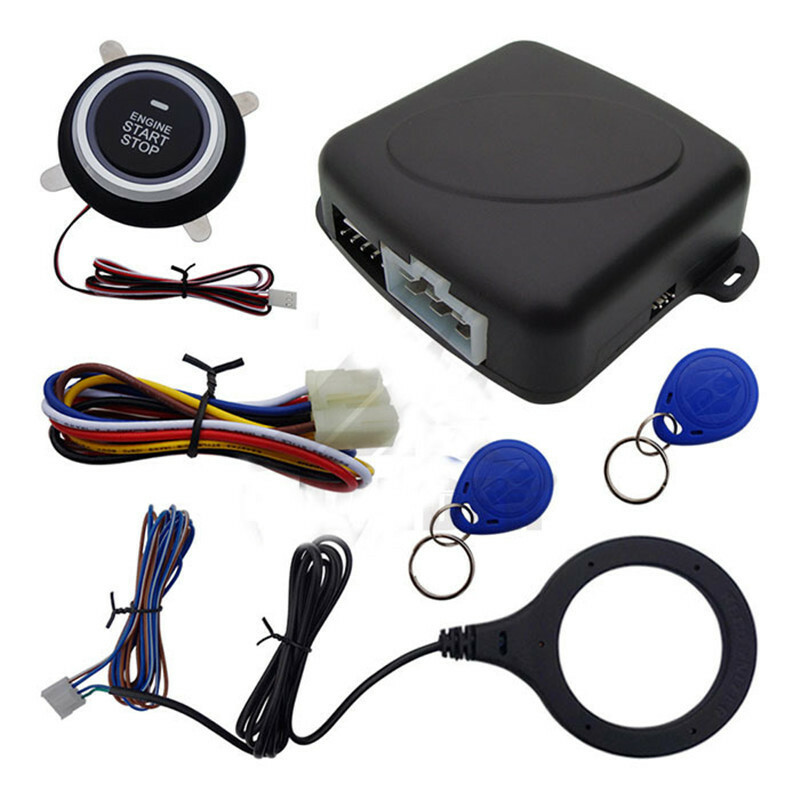 Car Engine Push Start Stop Lock Ignition Keyless Entry Starter Anti-theft System