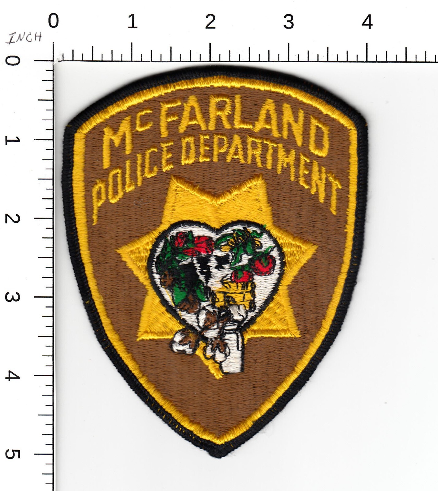 McFARLAND (VINTAGE BROWN TWILL VERSION) CALIFORNIA POLICE COLLECTIBLE PATCH