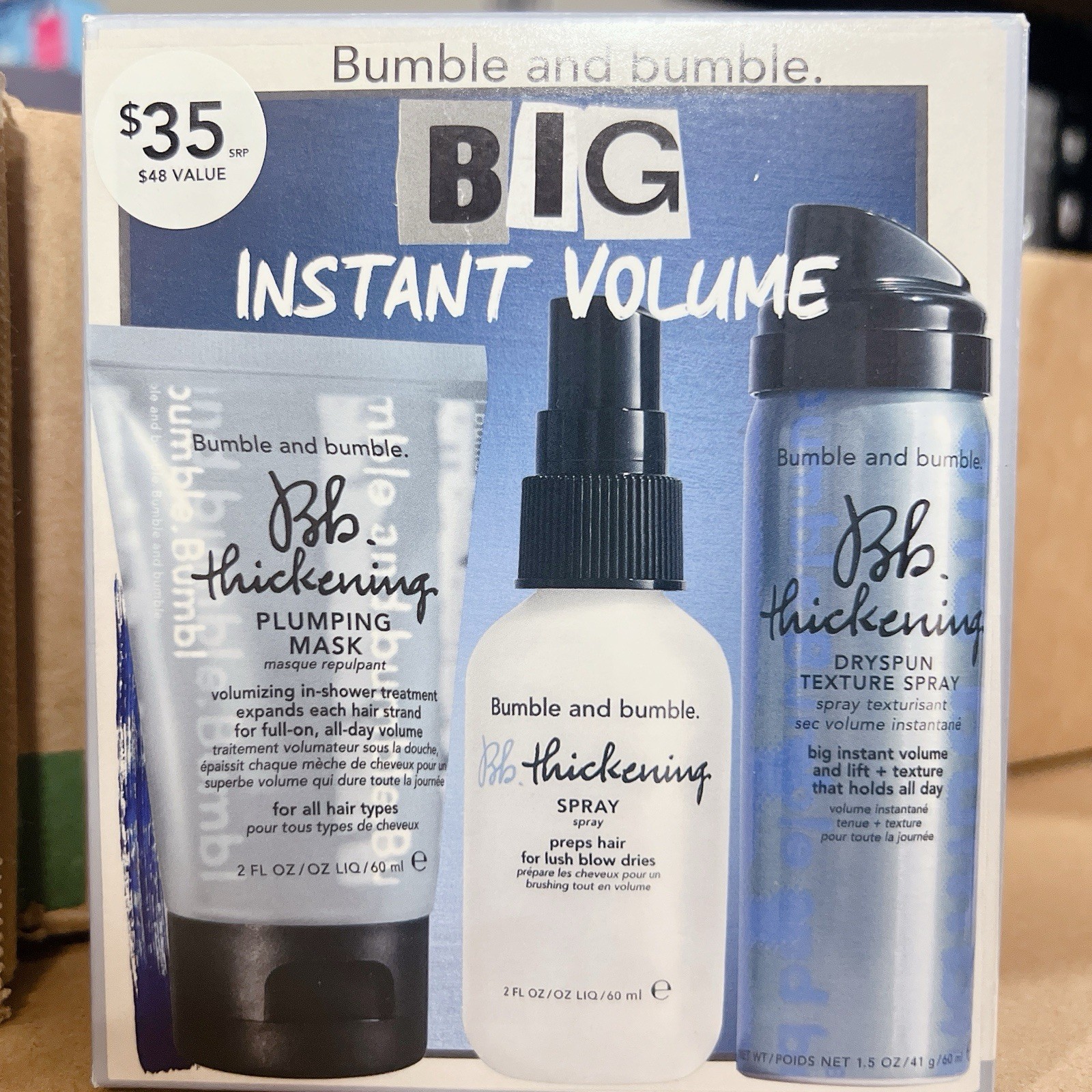 Bumble and bumble BIG Instant Volume Set NIB