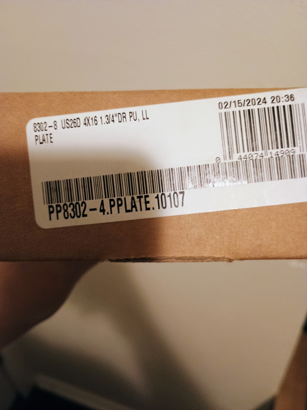 IVES 8302-8 26D 4x16 PULL PLATE