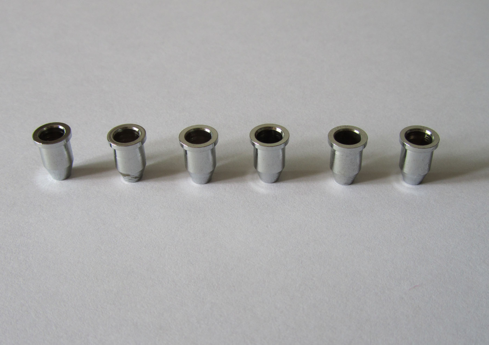 30pcs(5sets) Chrome Guitar String Ferrule 1/4" String Ferrules for Telecaster