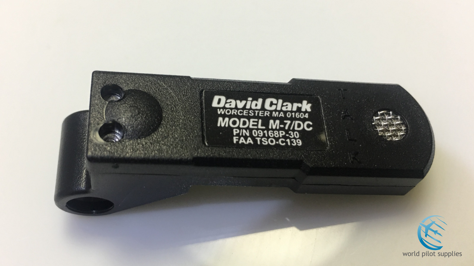 ORIGINAL DAVID CLARK MODEL M-7/DC MICROPHONE p/n 09168P-31  w/ 8130 Certs Dealer