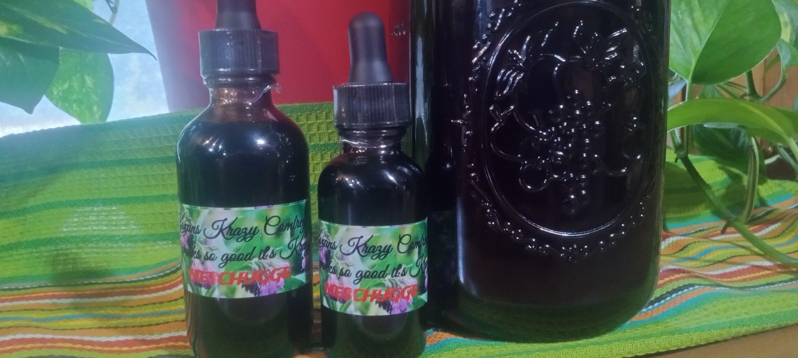 KOZANS KRAZY COMFREY OIL -MESCHUGGE- THE WORLD'S STRONGEST COMFREY OIL!