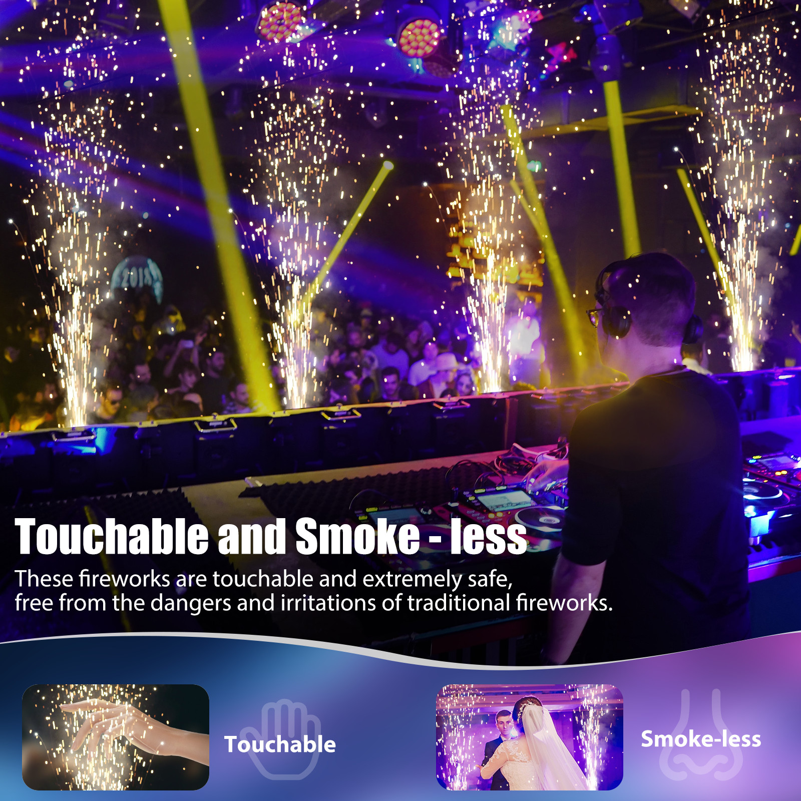 700W Cold Spark Machine Firework Machine Stage Effect Machine DMX for DJ Wedding