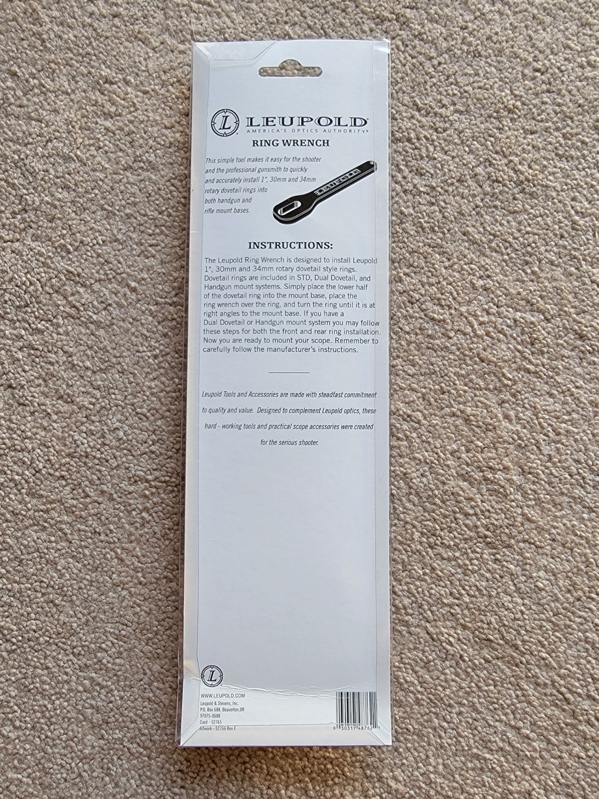 Leopold Ring Wrench Scope Ring Installer Adjuster Tool Wrench Tool