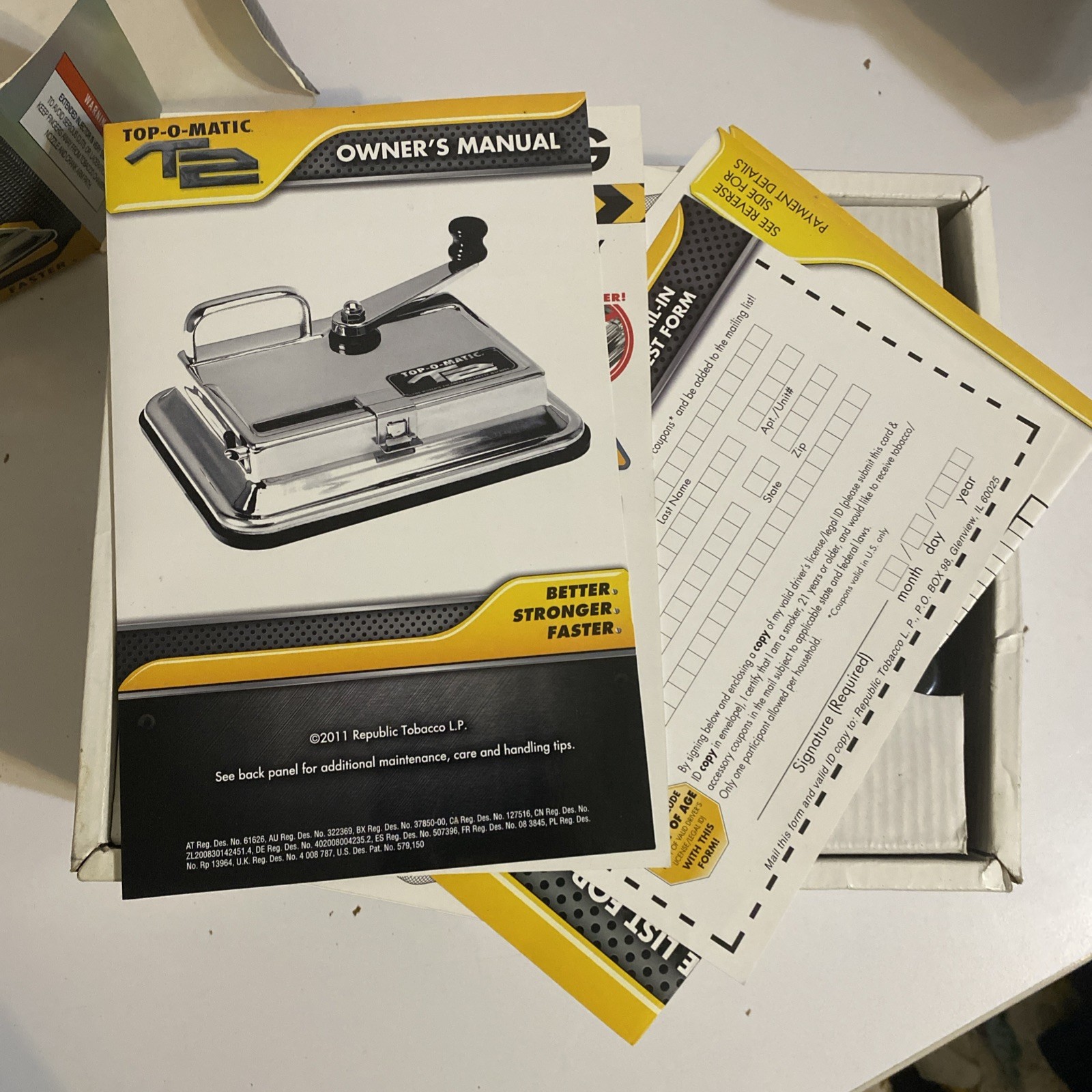 Top-O-Matic T2 Cigarette Rolling Machine