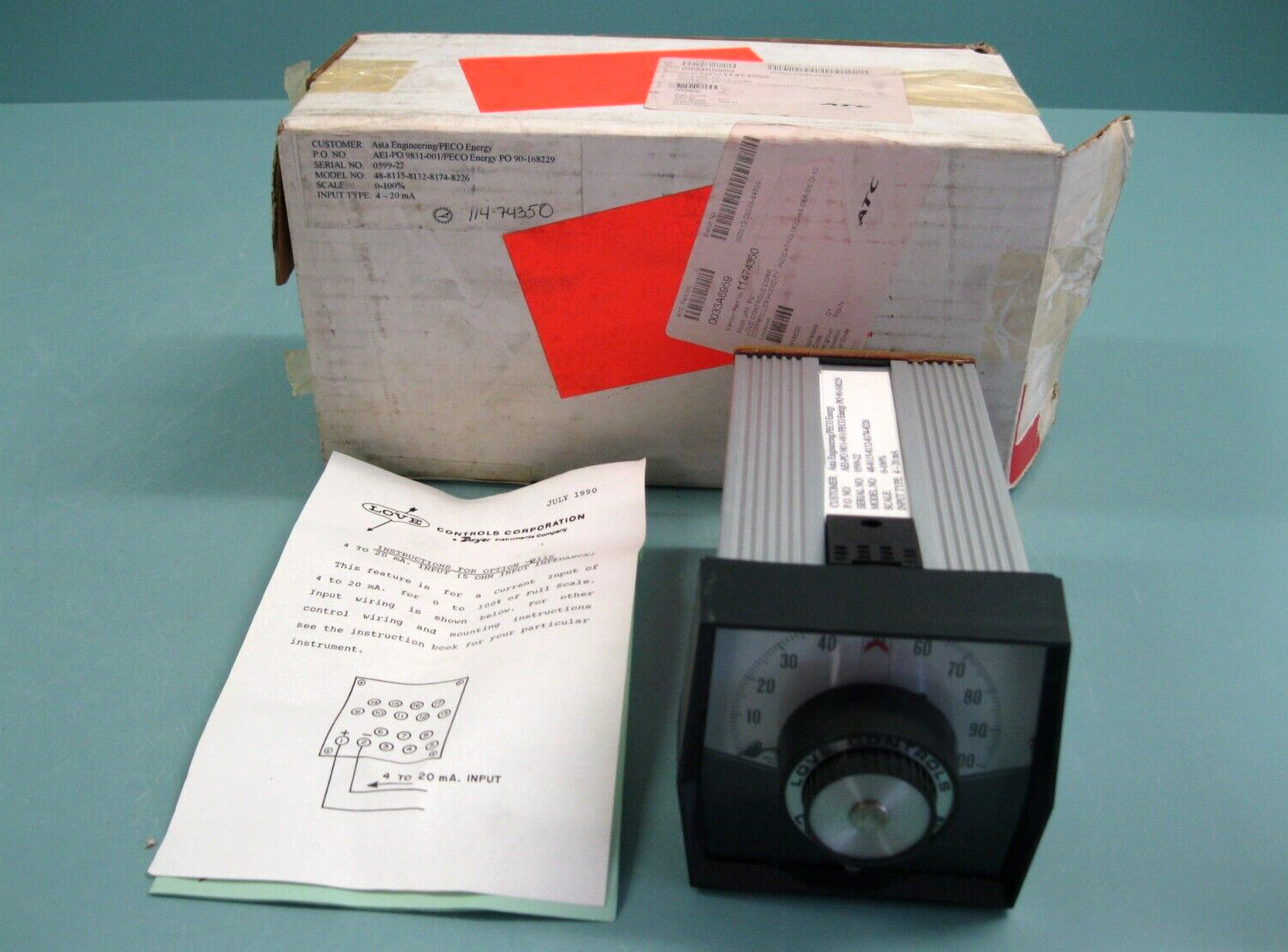 Love Controls Corporation Model 48 Temperature Controller NEW / NOS E8