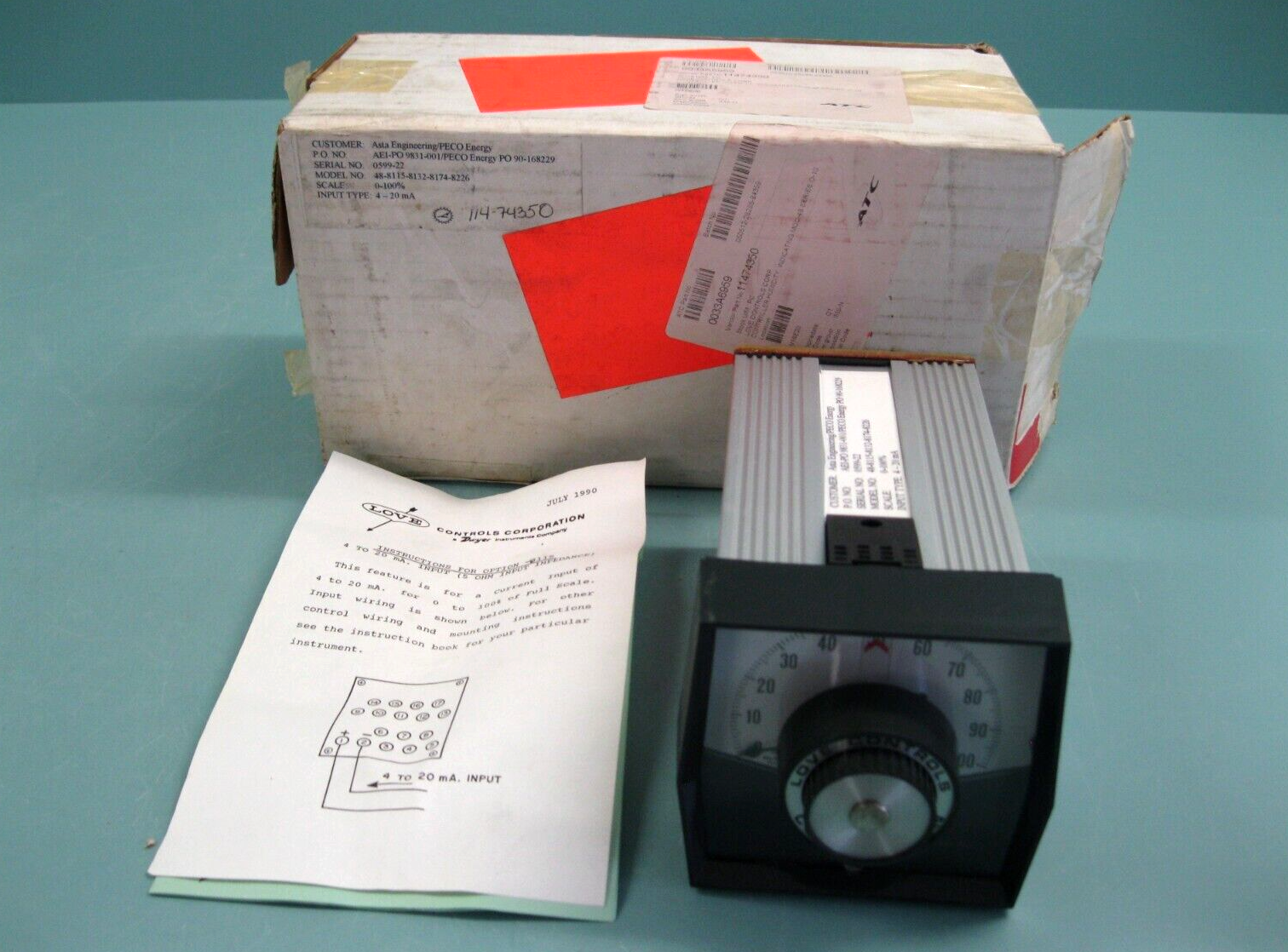 Love Controls Corporation Model 48 Temperature Controller NEW / NOS E8