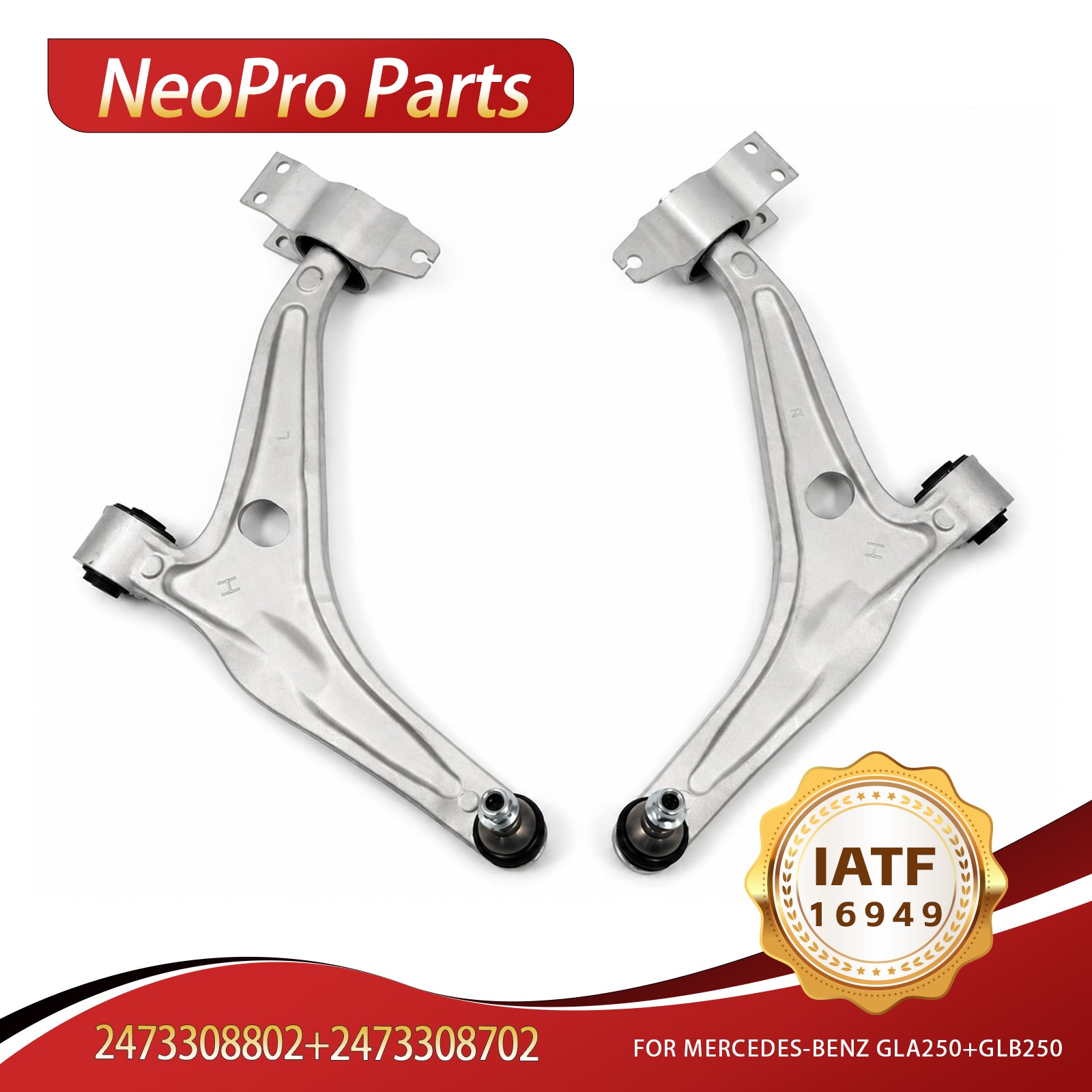 Fits For 2020-2025 Mercedes-Benz GLA250 GLB250 Front Lower Control Arm LH & RH