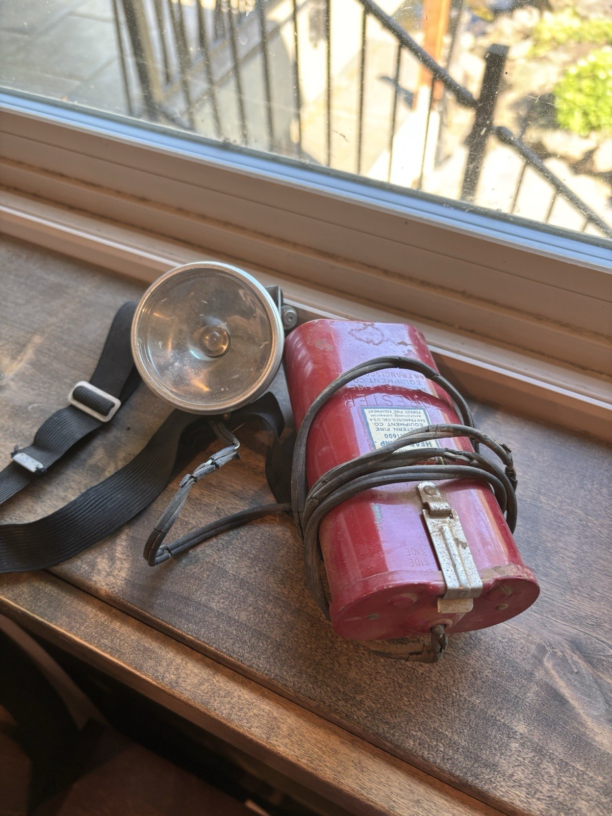 Vintage Forester headlamp 6X1600 single circuit, firefighting collectable