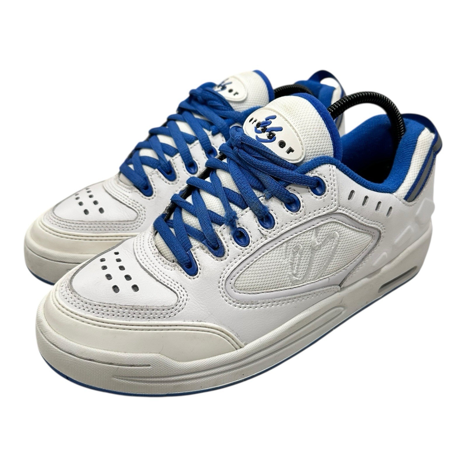 Es Footwear - Creager - White/Blue Reissue Skateboarding Shoes US 9.5 Used READ