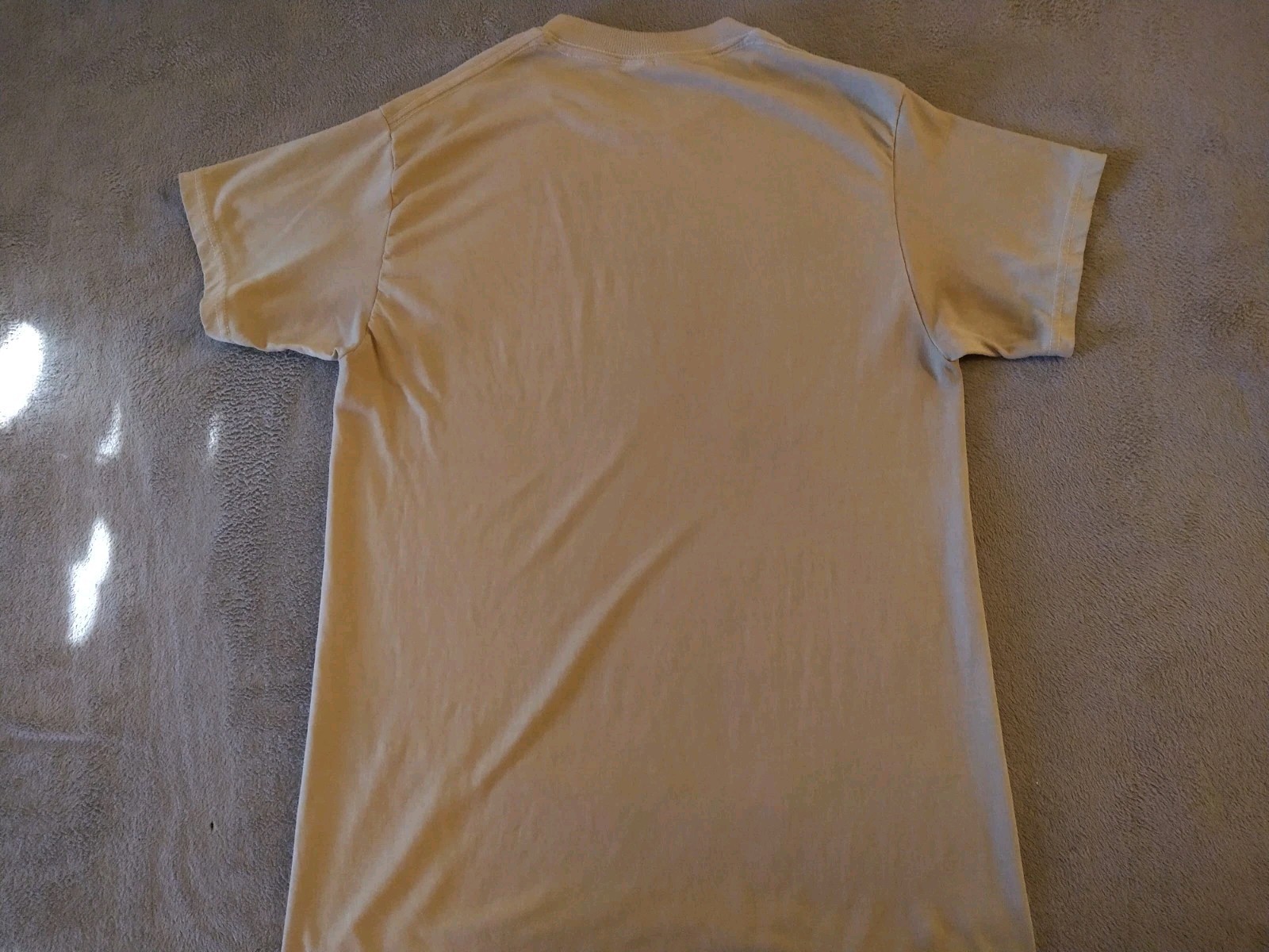 Duke Shirt Mens Medium Biege US Military Issue Polyester Fitness Army Marines