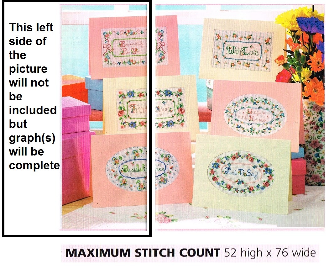 TIMELESS CHARM  CARDS CROSS STITCH  PATTERN ONLY   2E8T