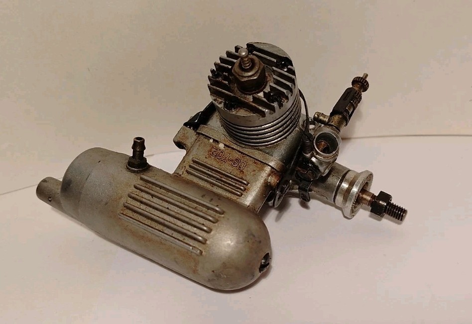 OS Max 10 FP R/C Glow/Nitro Engine With Muffler Model Airplane Motor