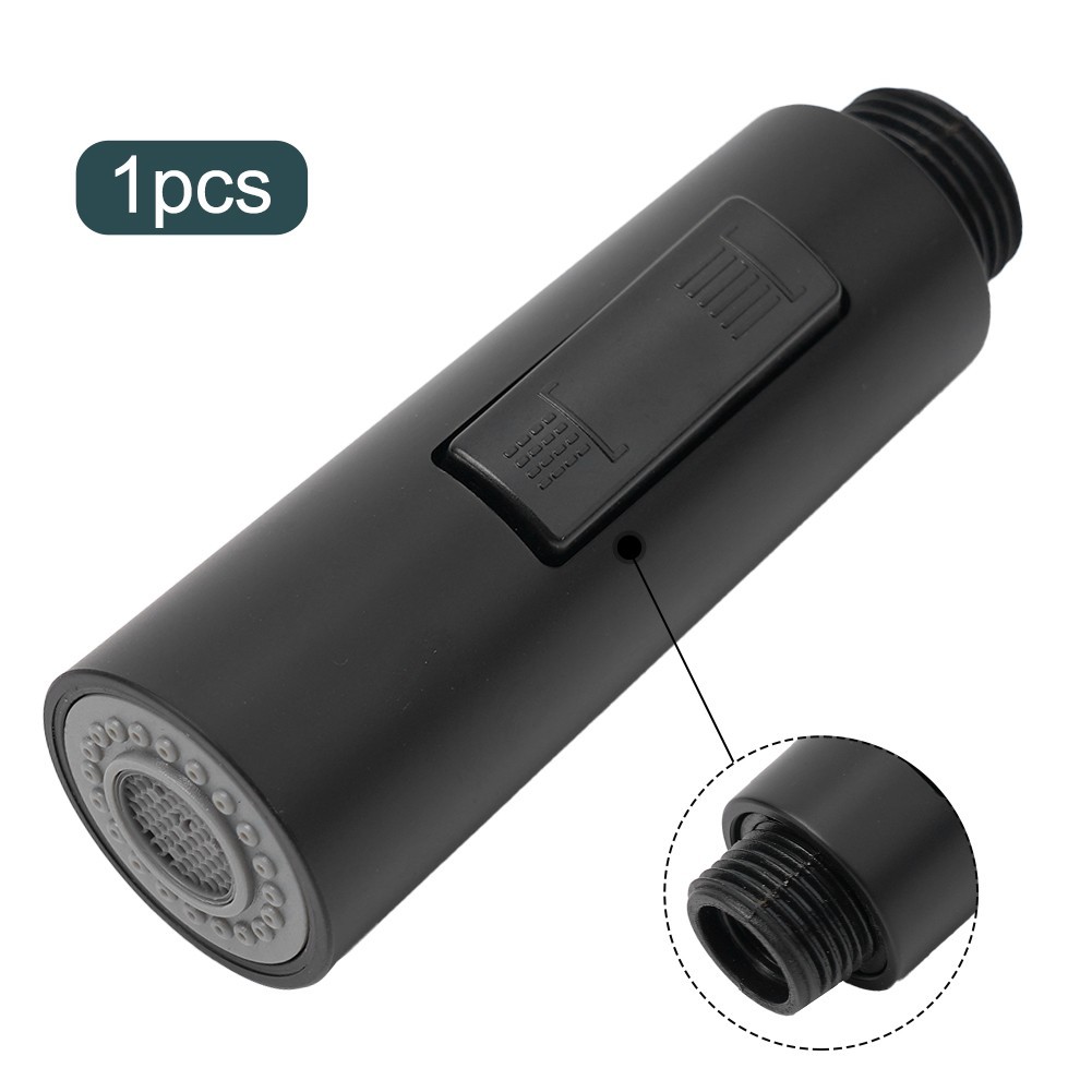 Pull Out Spray Shower Head Setting Kitchen Spare Replacement Tap Sprayer Black