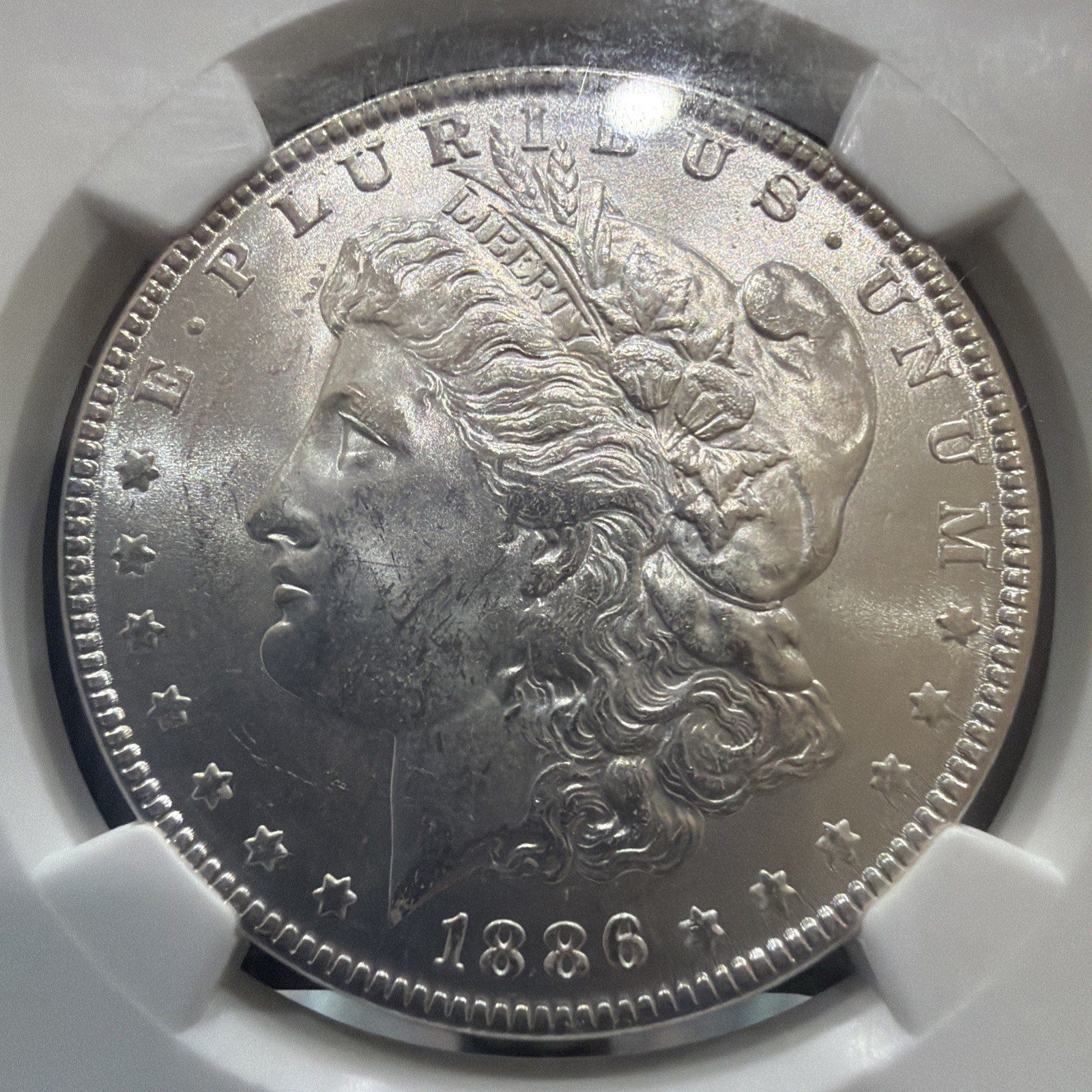 1886 Morgan Silver Dollar NGC MS63