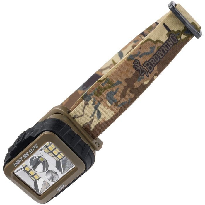 Browning Night Gig Elite LED Headlamp Rechargeable Polymer Construction 3007