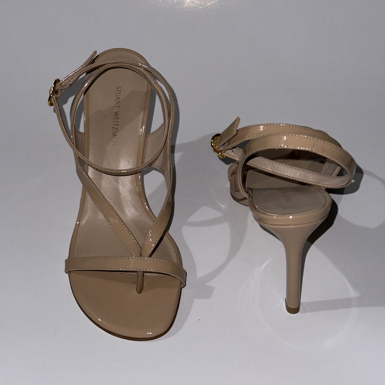 Stuart Weitzman Stilettos Sandals Women’s Size 6 Align Patent Leather Heels