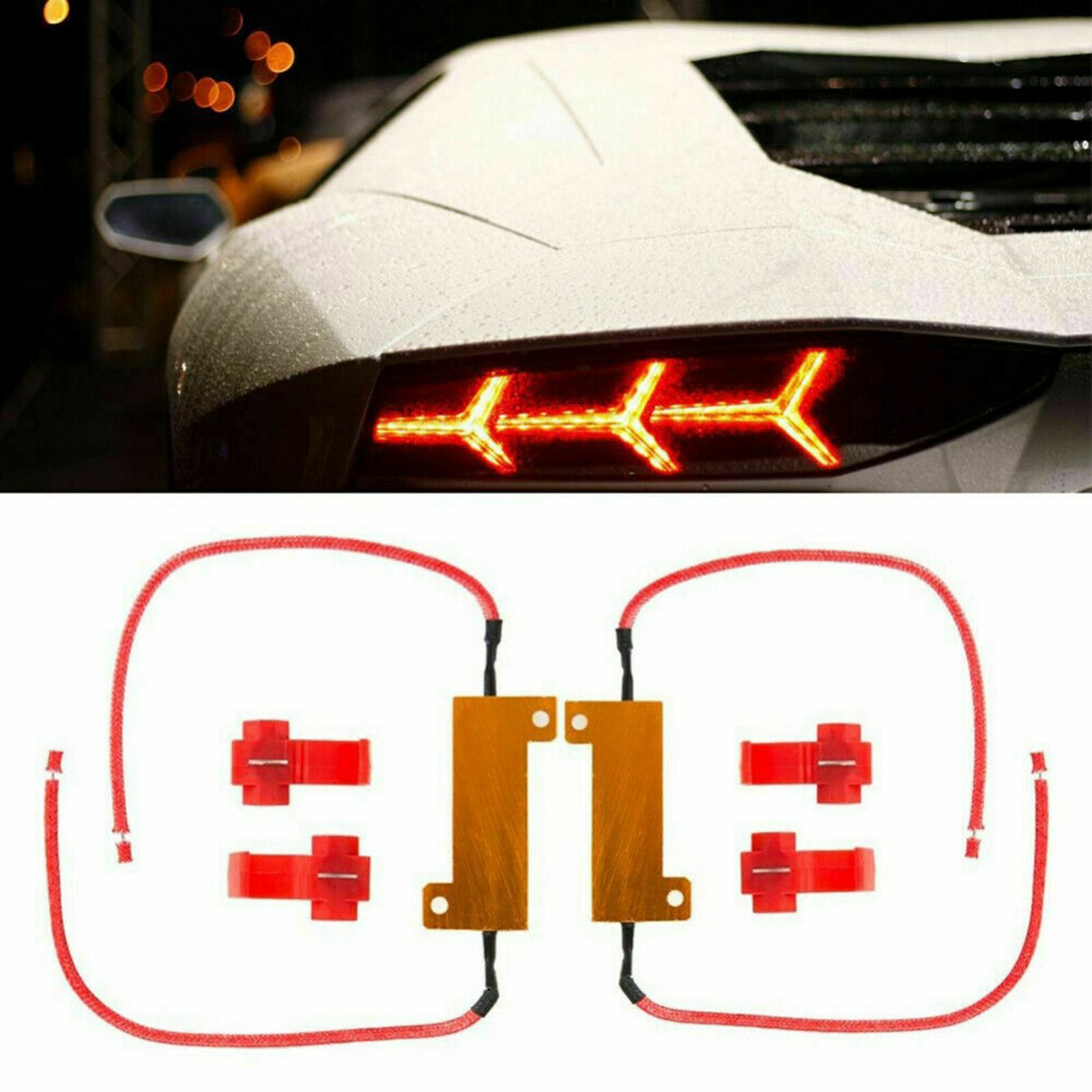 4PCS Load Resistor 50W 6RJ 6ohm LED Decoder FIX Hyper Flash Turn Signal Blinker