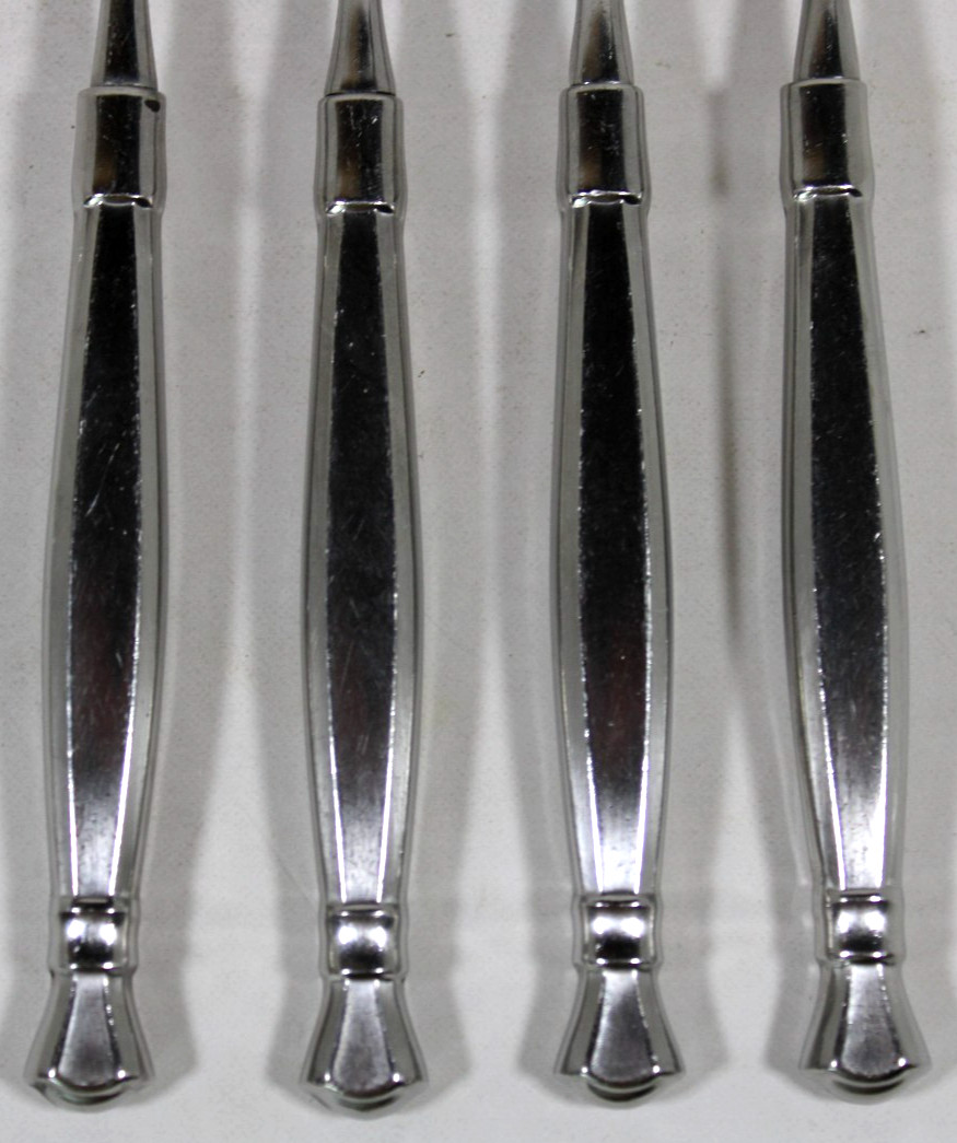 4 Oneida Heirloom Act II Stainless Satin Dinner Forks Flatware - Cube