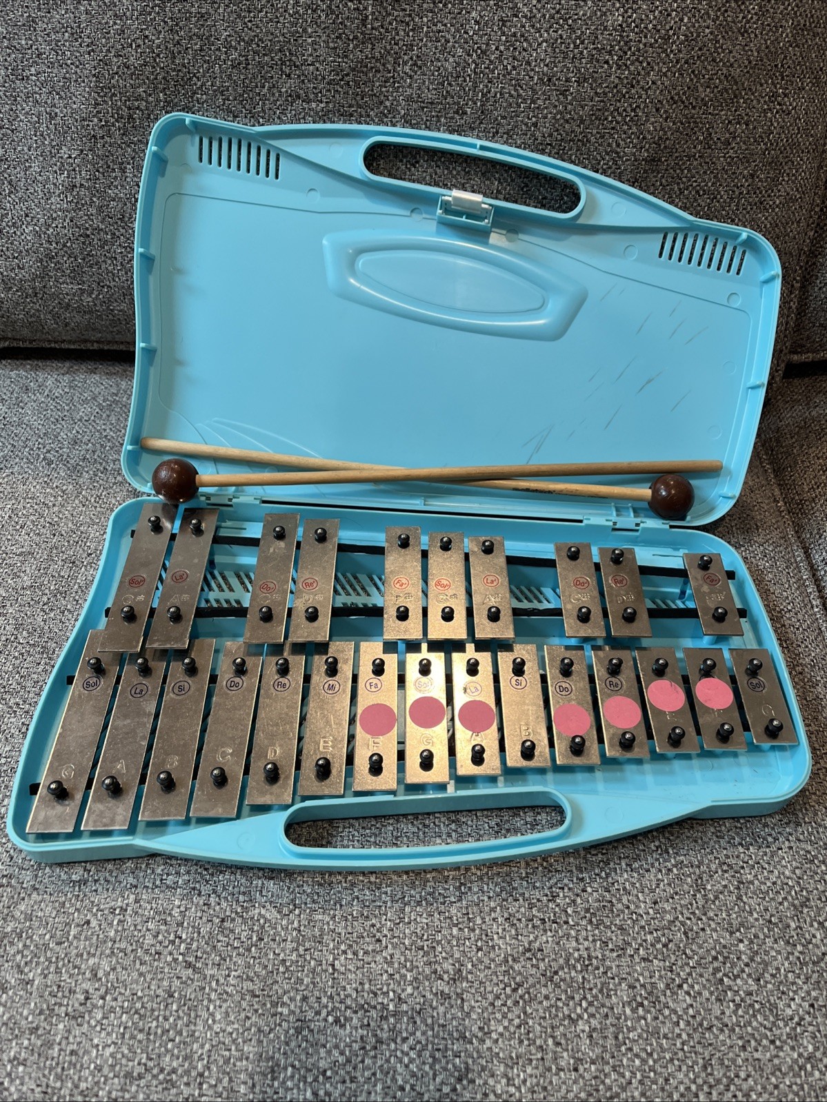 Angel Glockenspiel AX-25N2 Xylophone 25 Bar Instrument Musical Case W/ Sticks