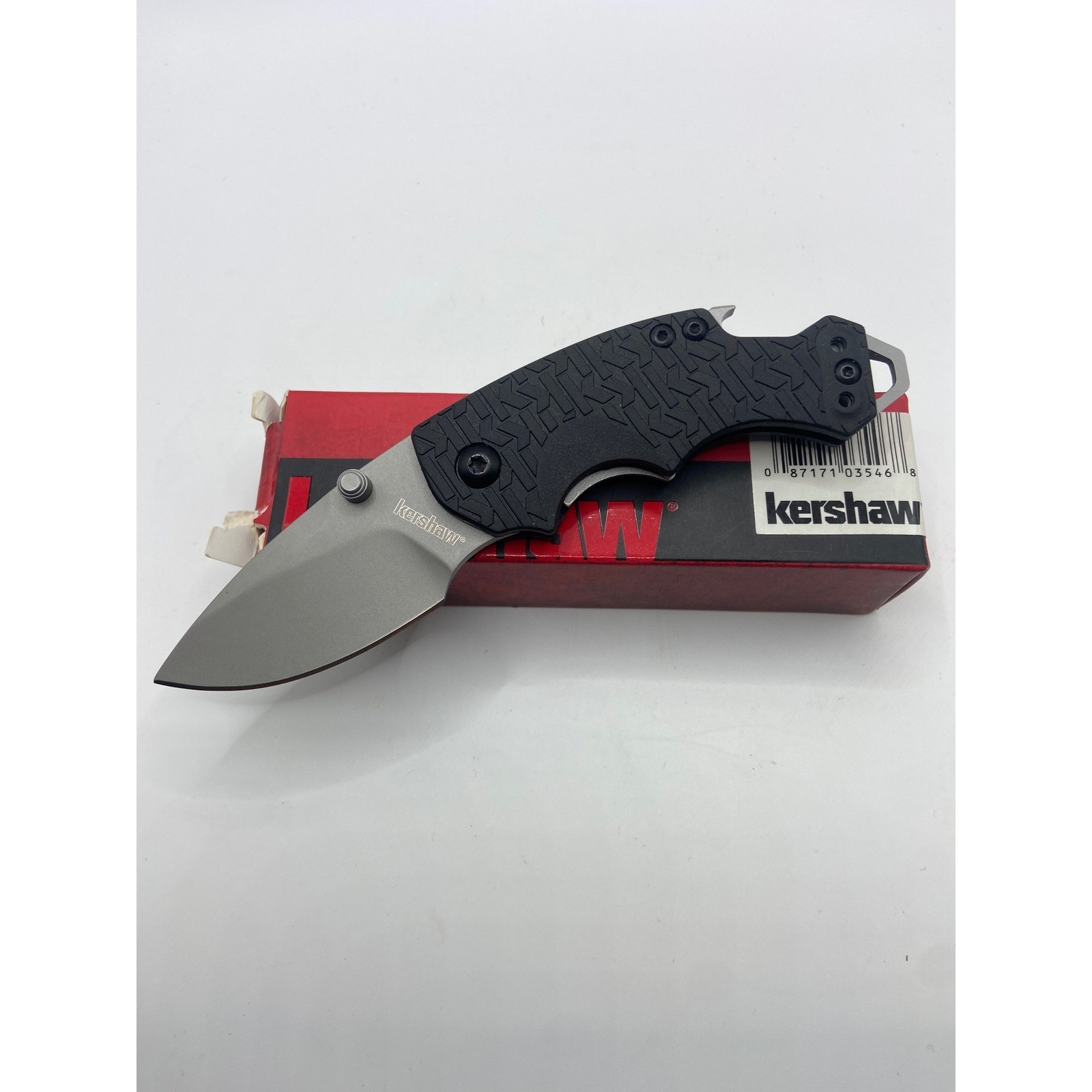 Kershaw Shuffle 8700 Folding Pocket Knife Black Handle Bottle Opener EDC