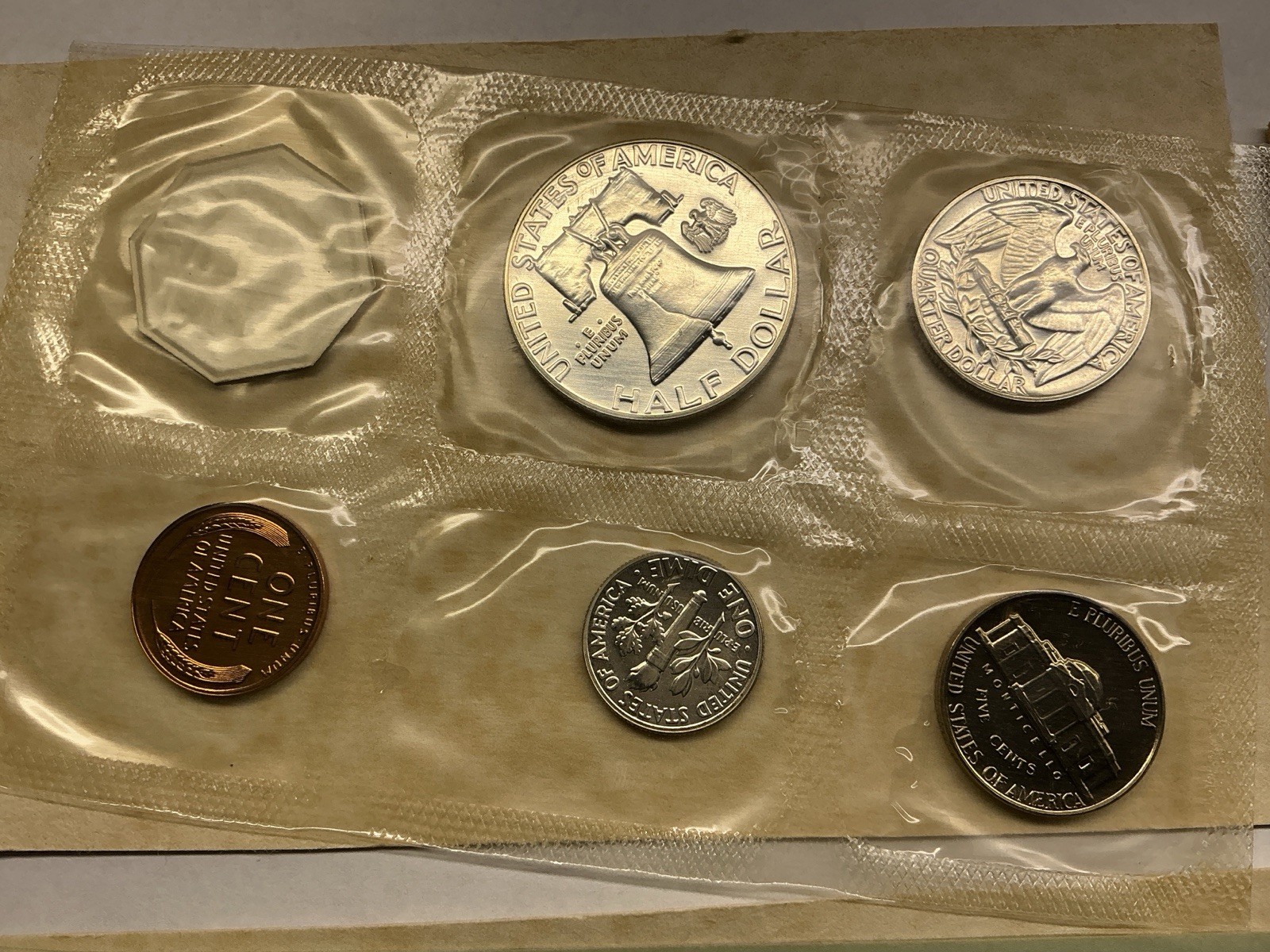 1957 US Mint Silver Proof 5 Coin Set in Flat Pack Envelope 071526 94de
