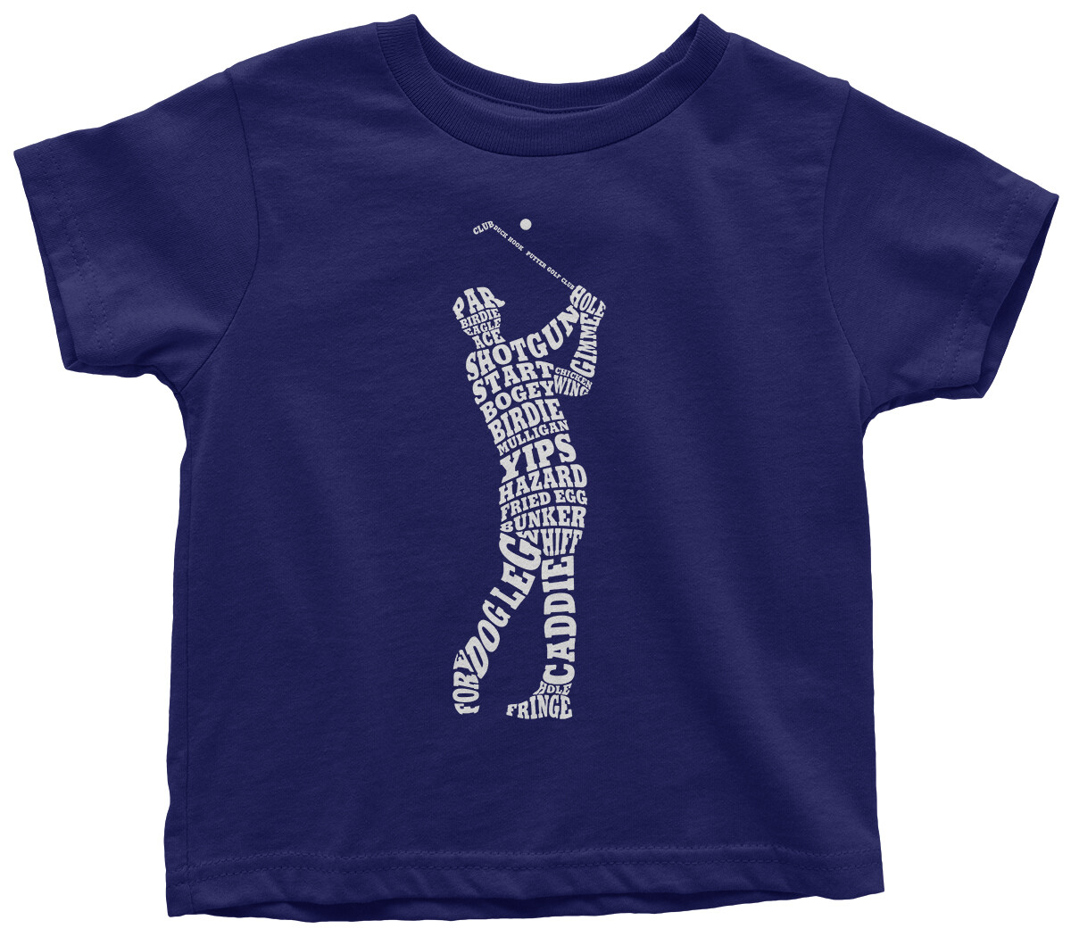 Boys Golf Player Typography Toddler T-Shirt Golf Lover Gift Idea