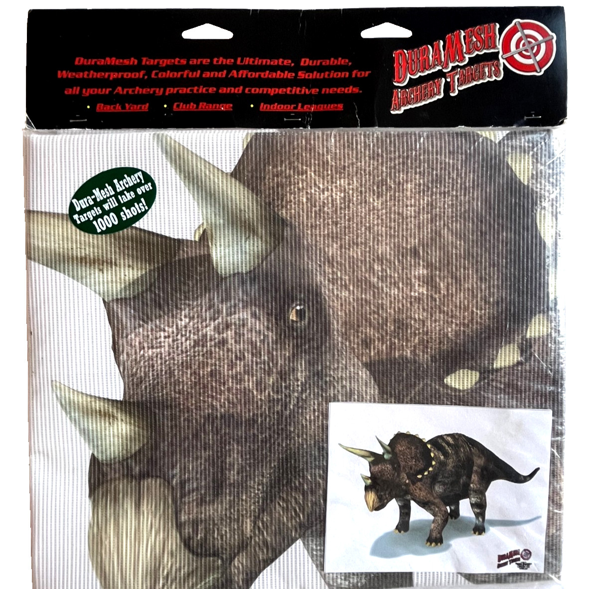 DuraMesh Archery Target Practice Dino #1 New Sealed Dinosaur Shooting Hunting