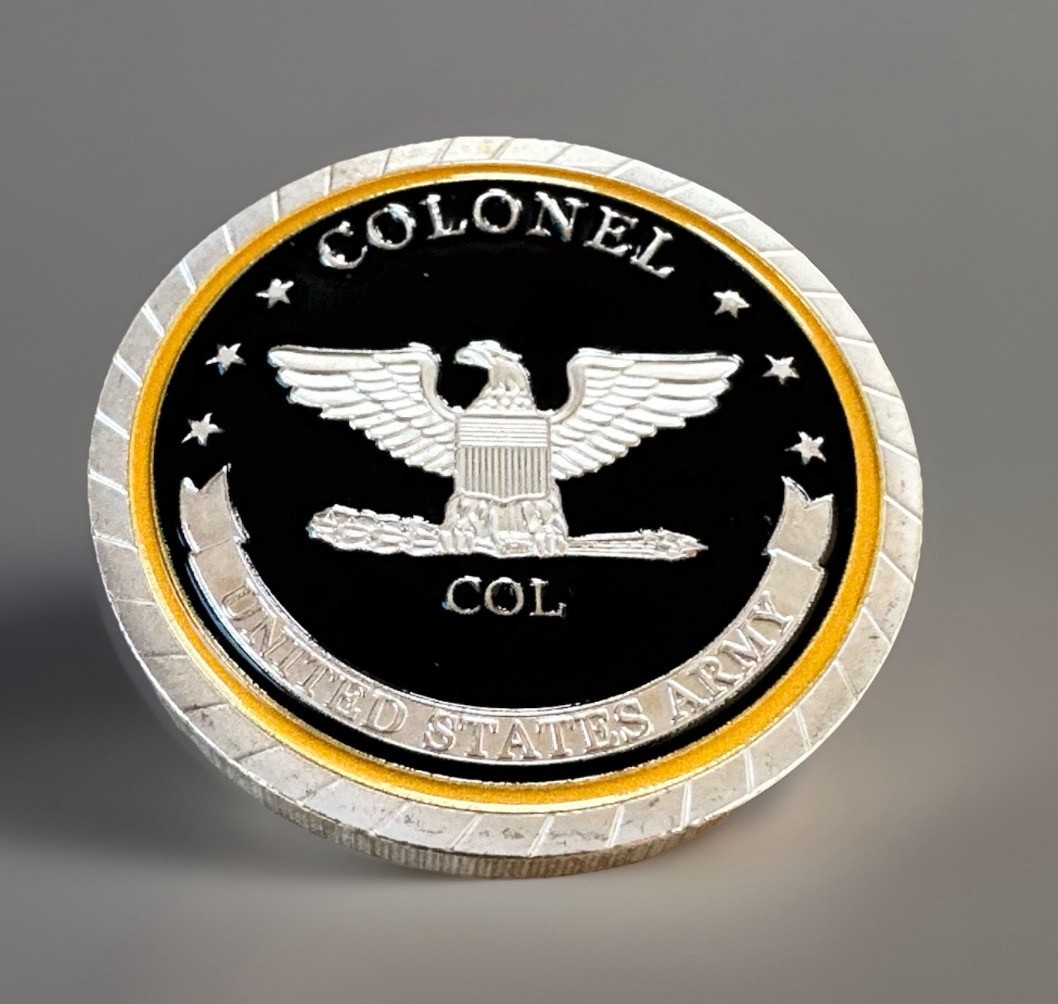 U S  ARMY COLONEL ARMY RANK COL MILITARY CHALLENGE COIN ·IN STOCK· ·GREAT GIFT·