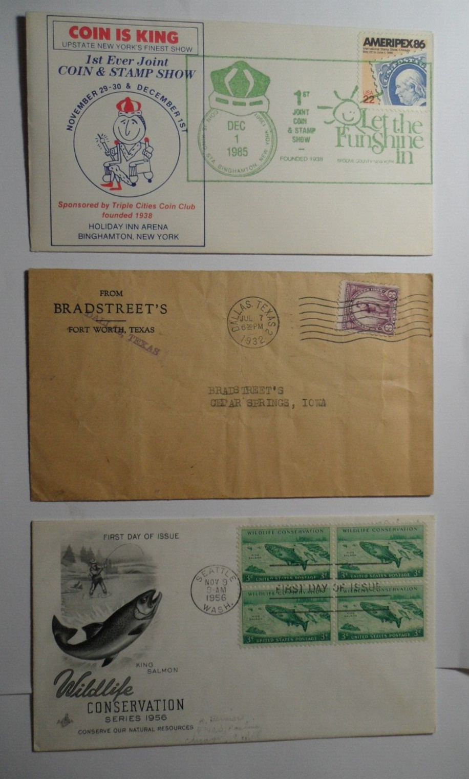 STAMPMART : USA UNITED STATES 3 DIFFERENT GOOD CONDITION ATTRACTIVE COVERS