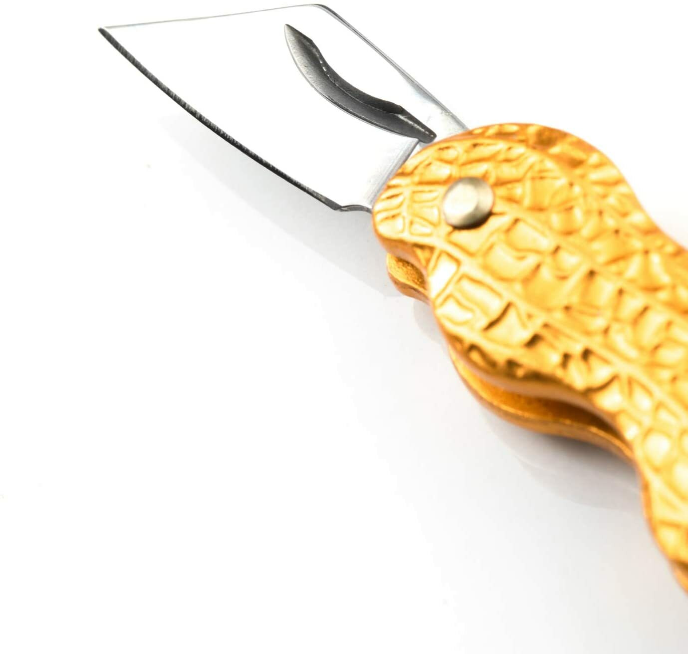 Multi-functional Peanut-Shaped Outdoor Portable Folding Knife Mini ( Gold ) Gift