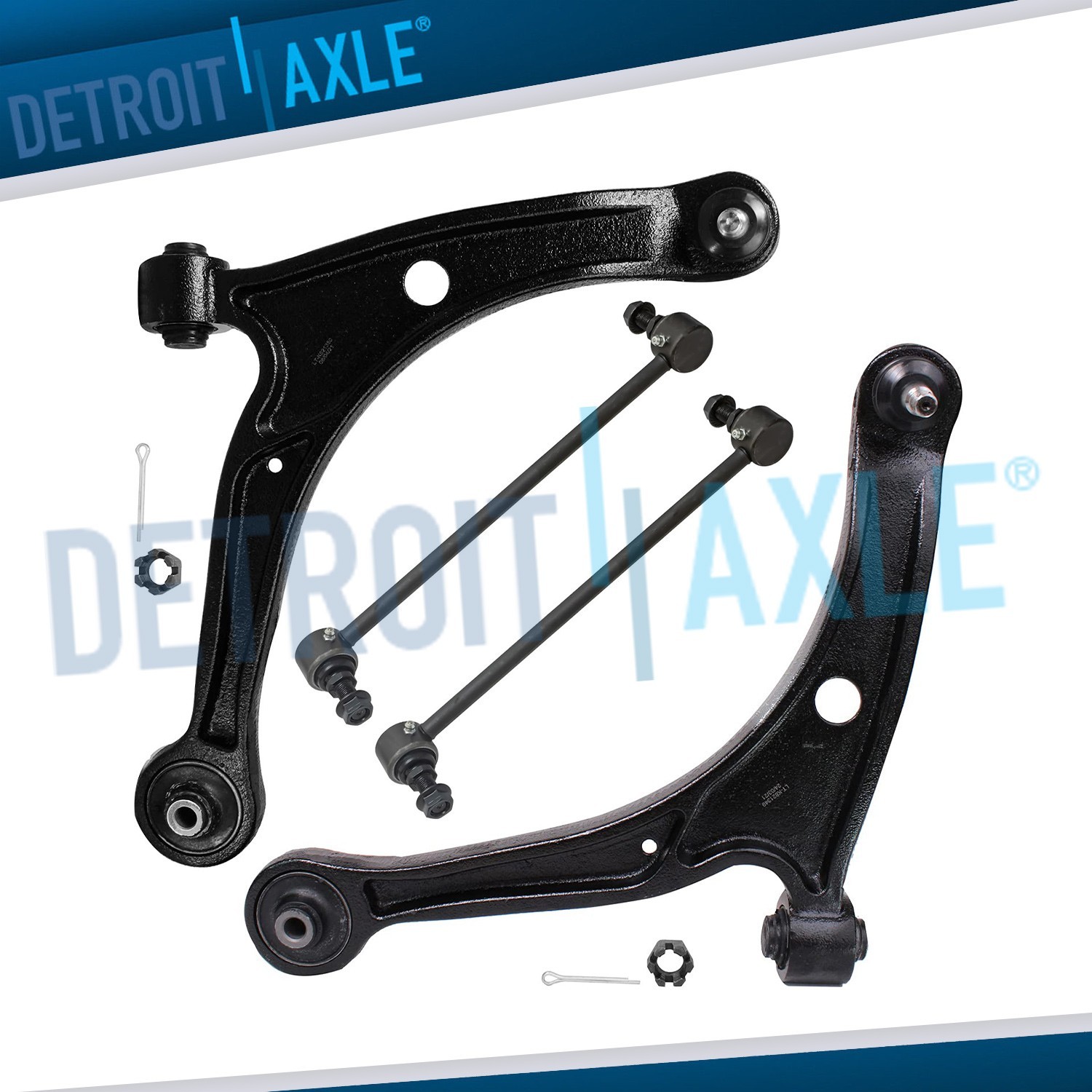 Front Control Arms w/Ball Joints Sway Bars Kit for 2001-05 Acura MDX Honda Pilot