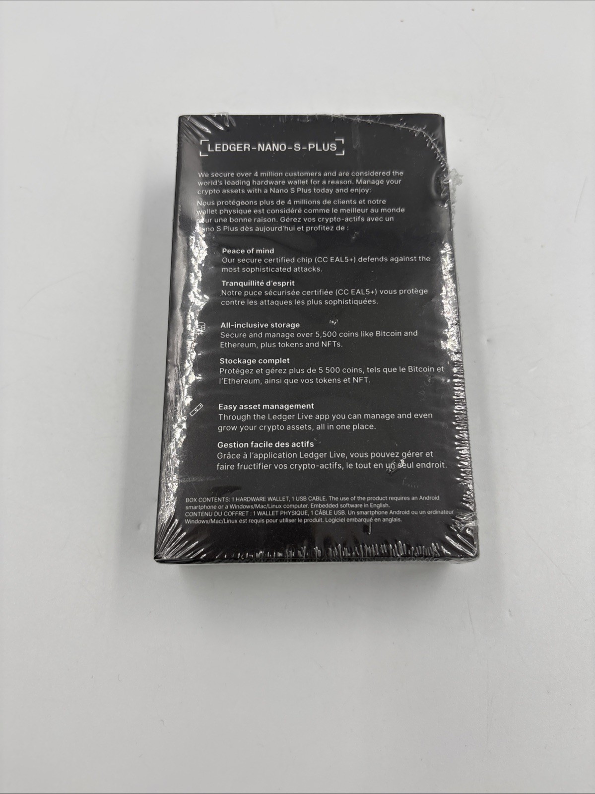 Ledger Nano S Plus Crypto Wallet Black - New Sealed