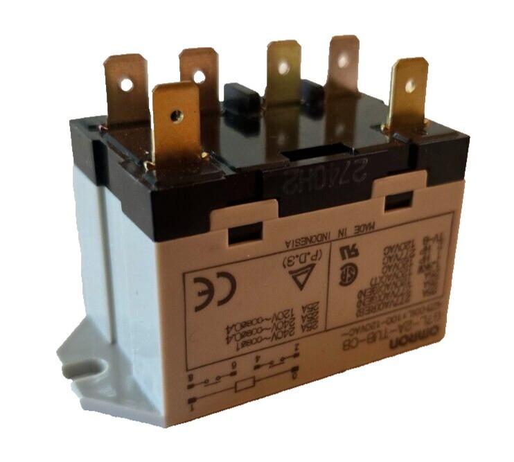 NEW, G7L-2A-TUB-CB, 100-120VAC Power Relay 25A 6 Pins